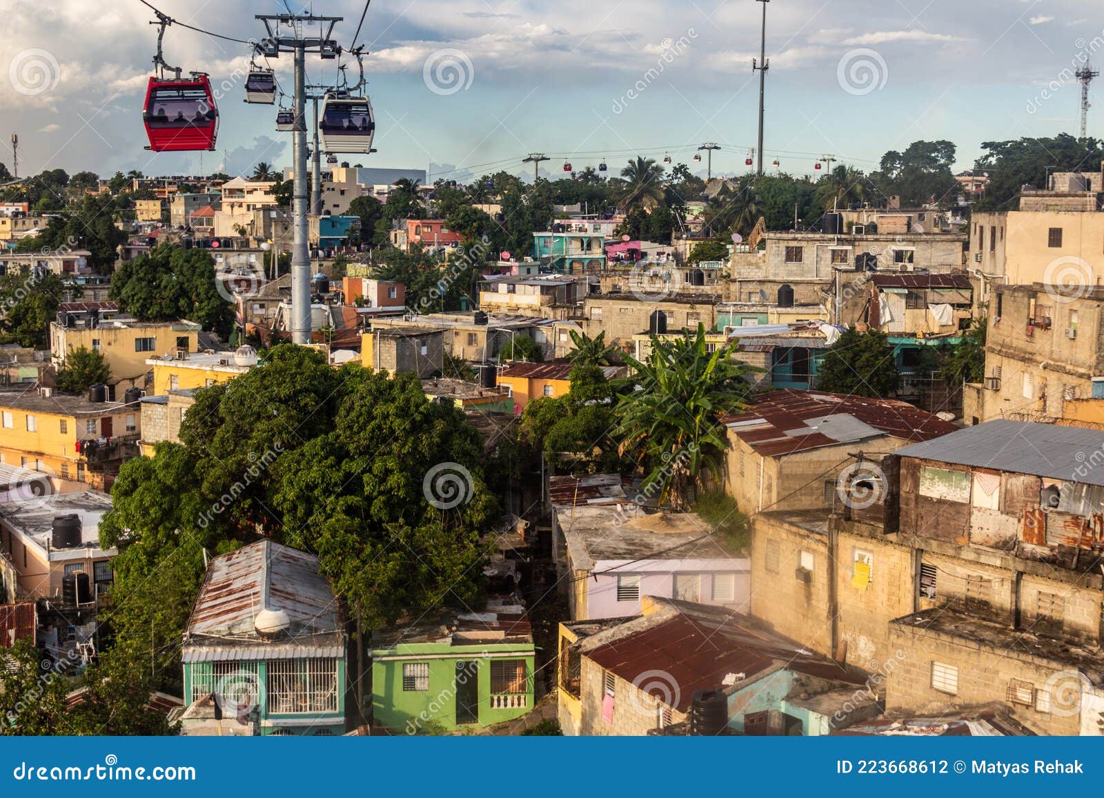 teleferico cable car in santo domingo, capital of dominican republi