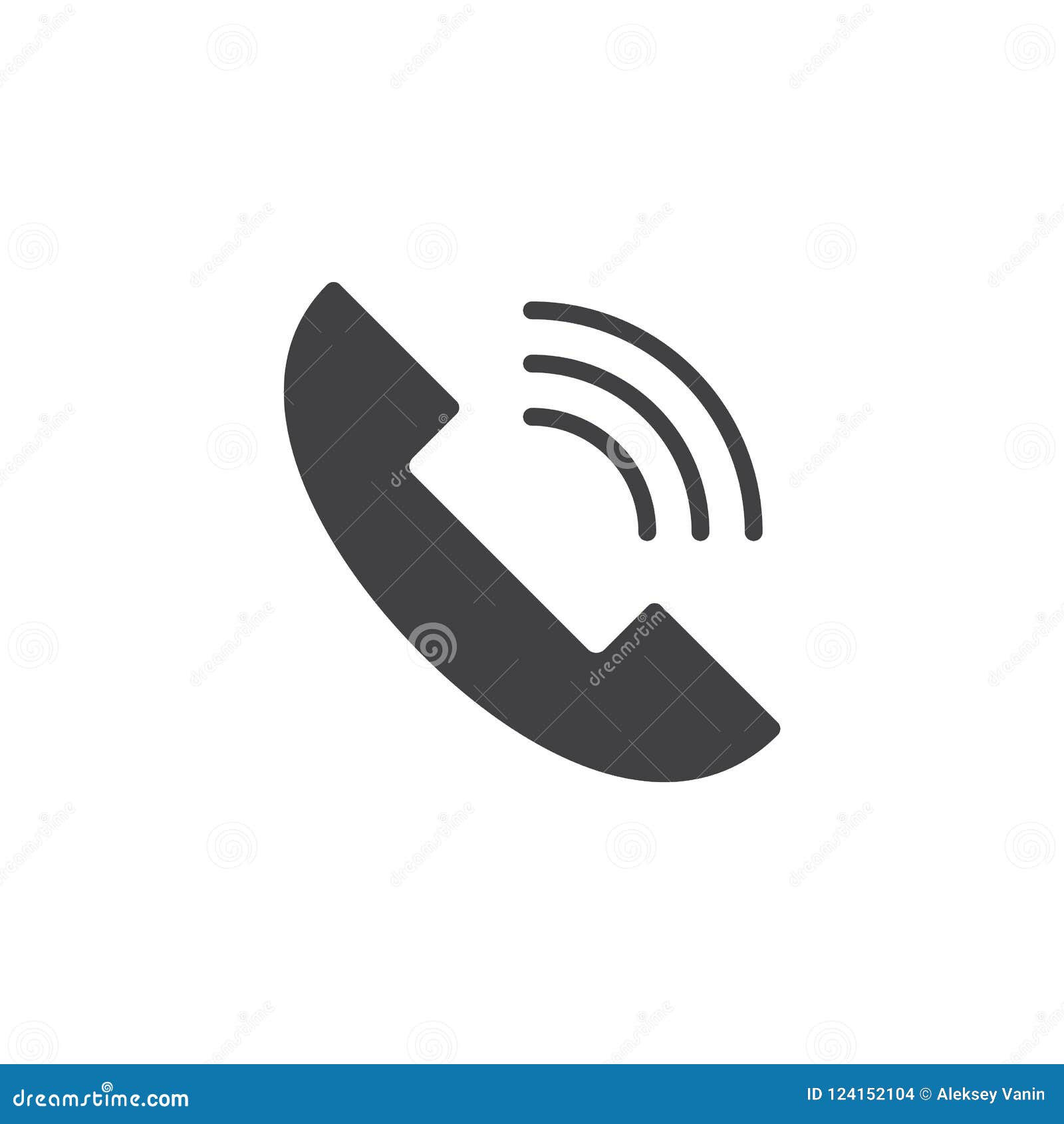 Telefon-Anrufvektorikone gefülltes flaches Zeichen für bewegliches Konzept und Webdesign Telefon nennen einfache feste Ikone Symbol, Logoillustration Perfekte Vektorgrafik des Pixels