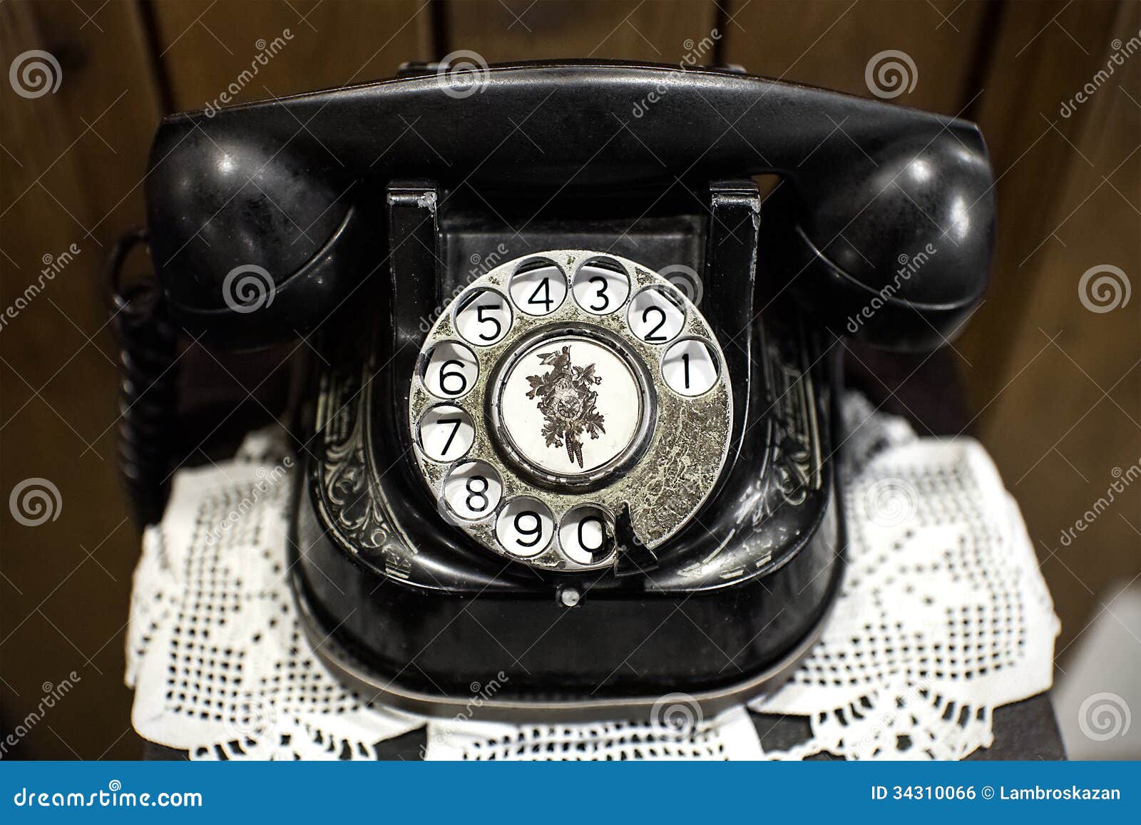Telefono Classico Antico Molto Vecchio Fotografia Stock Immagine di