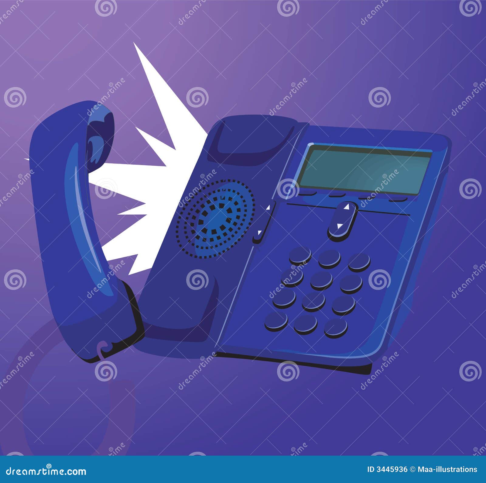 Telefono di squillo illustrazione vettoriale. Illustrazione di