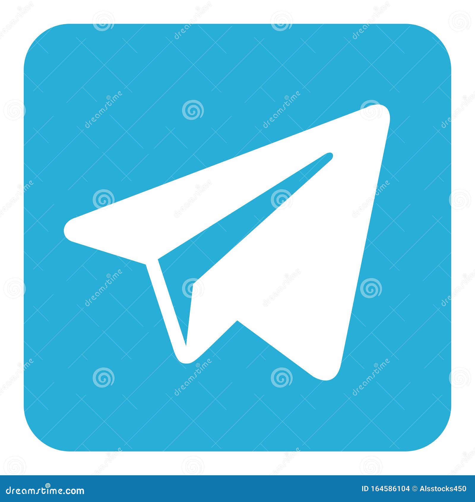 Telegram logo icon editorial stock image. Illustration of button - 164586104
