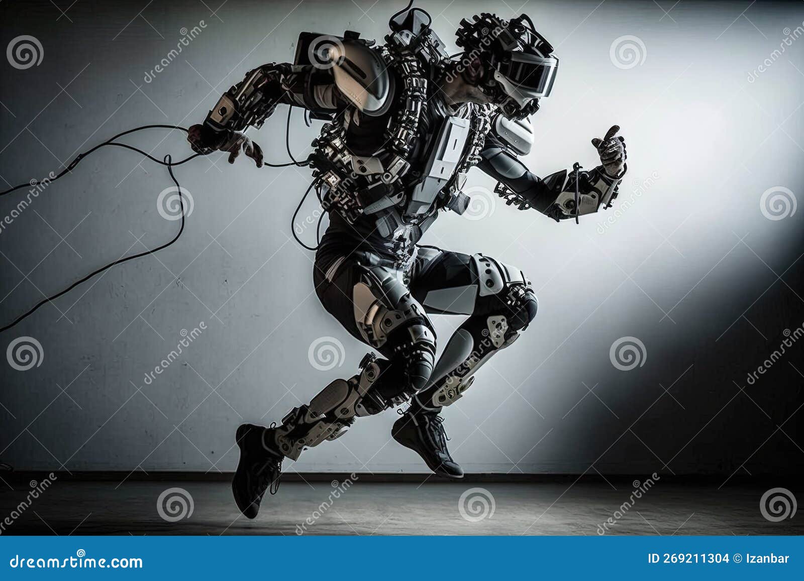 telekinesis suit of the future: advanced exosuit that amplify the wearer physical abilities, allowing them to move objects and