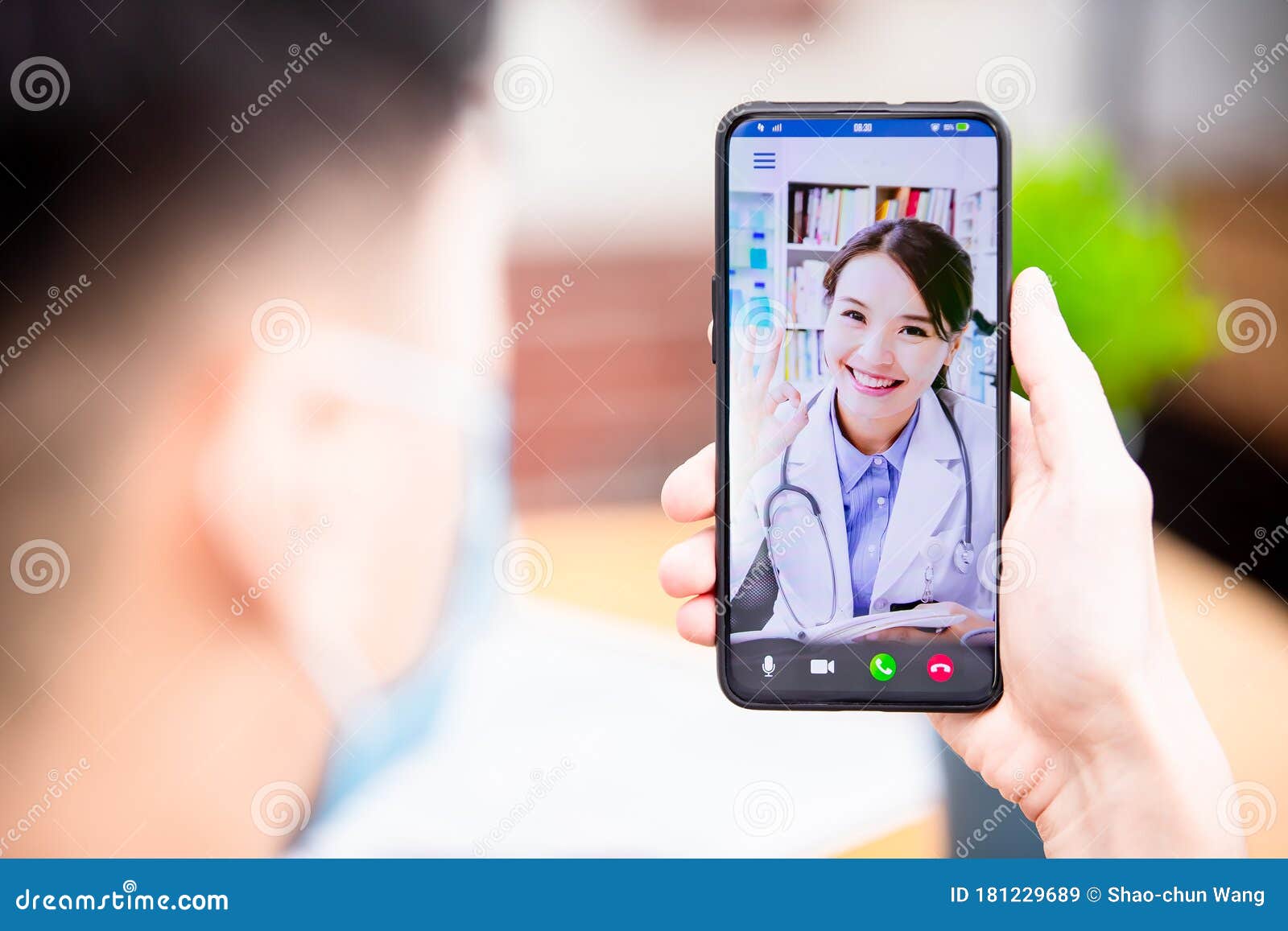 telemedicine concept with phone