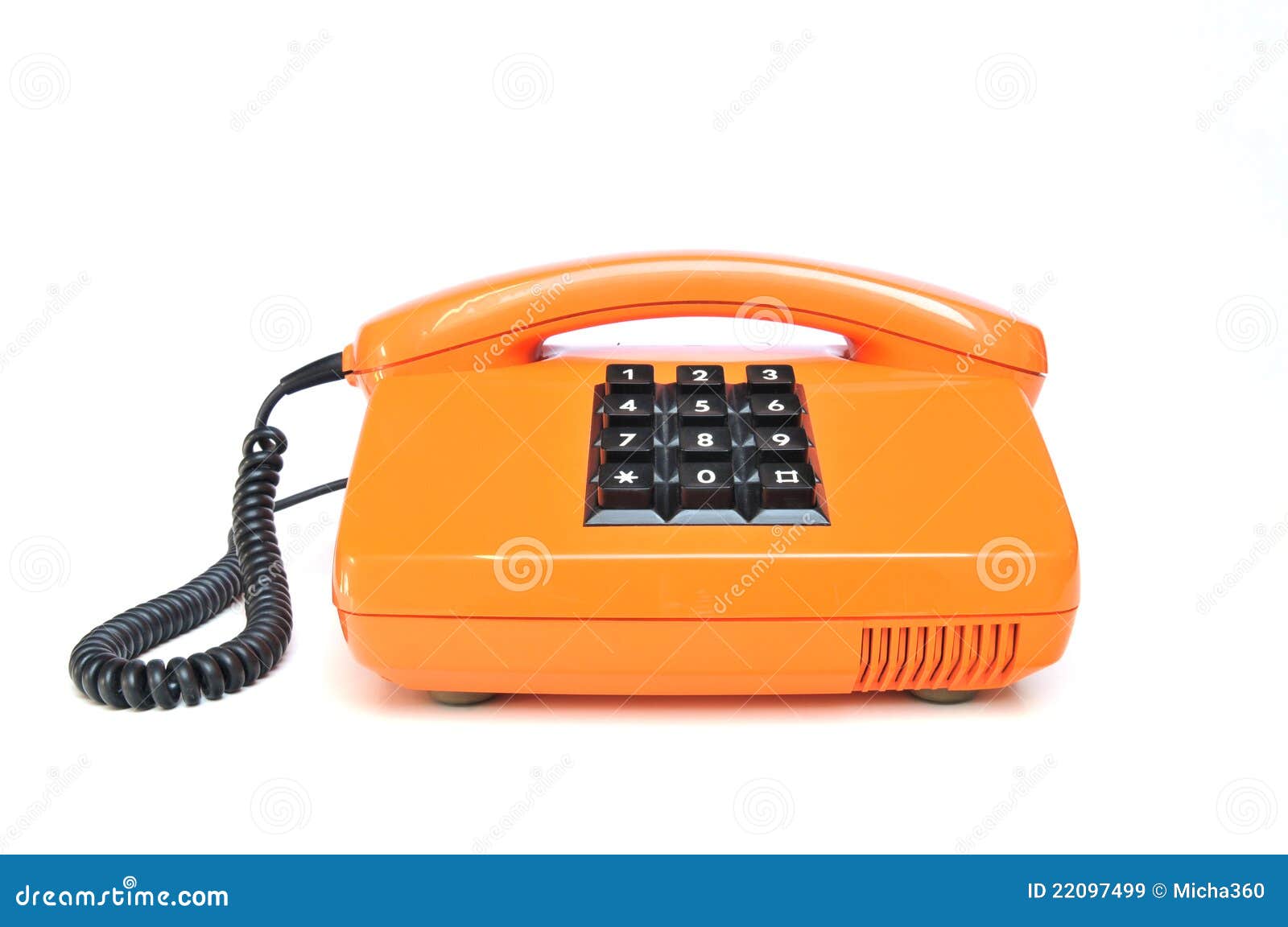 Telephone from the 80s stock image. Image of handset 22097499
