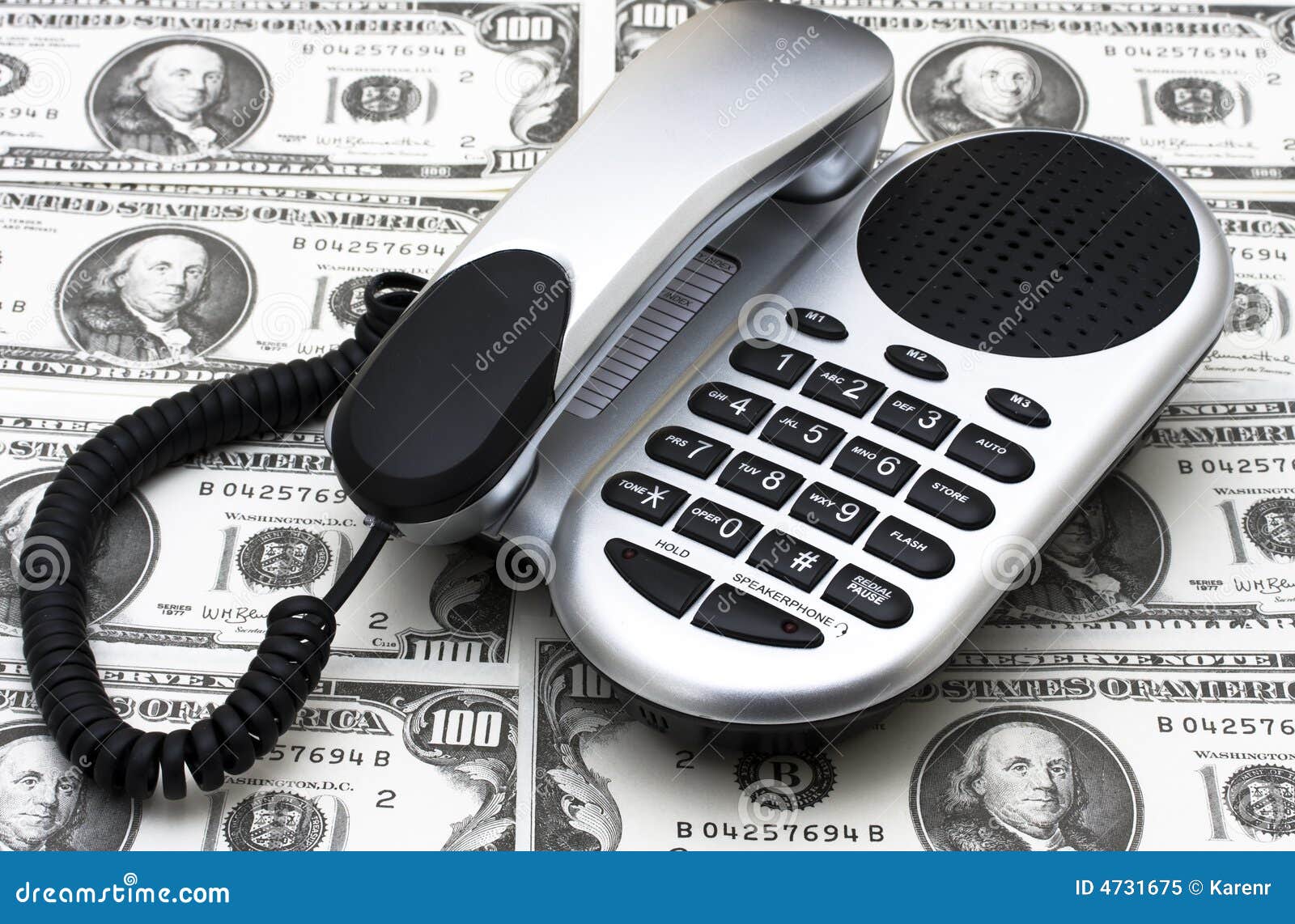 Telephone Banking stock image. Image of connection, dollar - 4731675