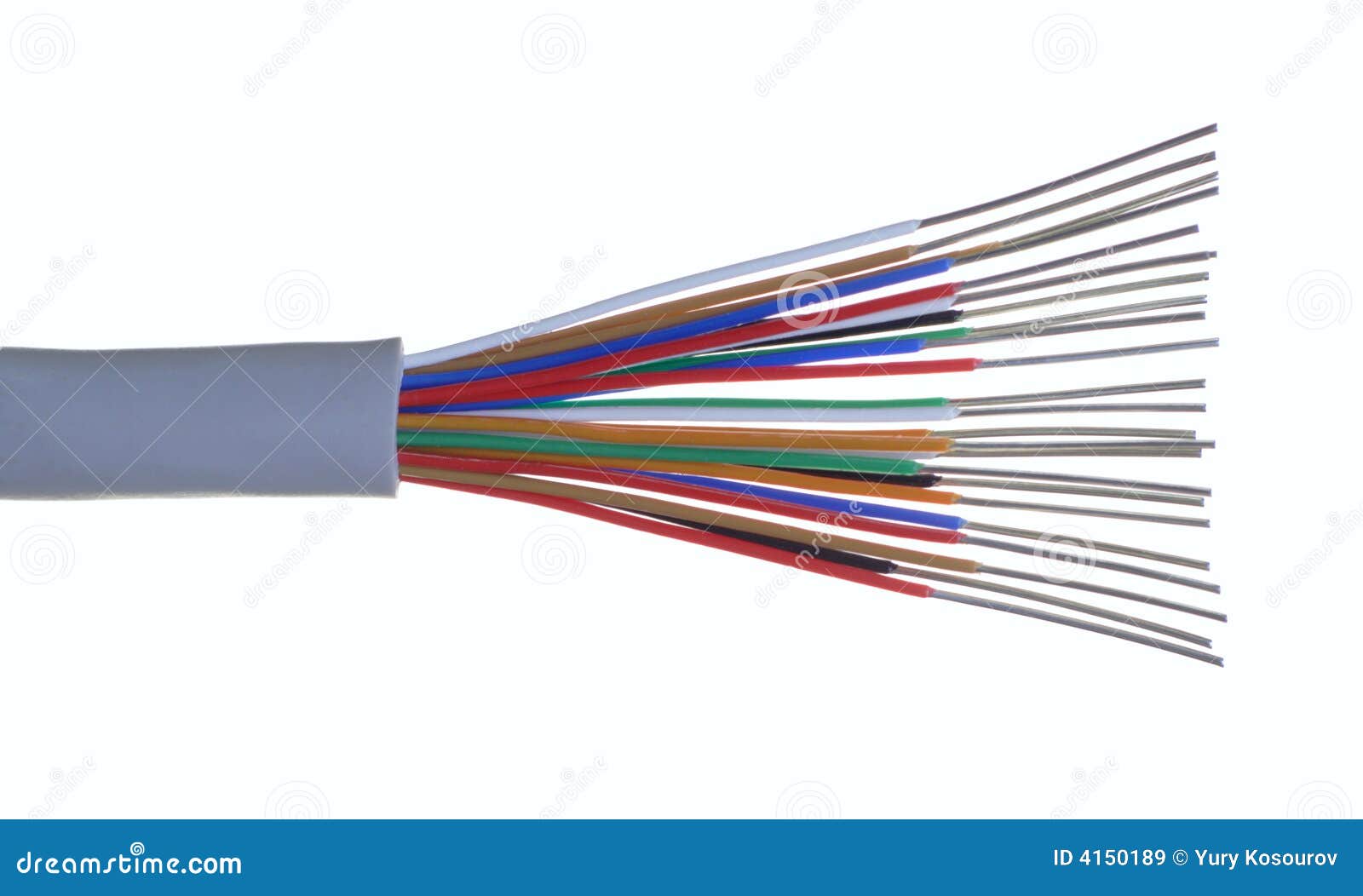 Telephone cable stock image. Image of color, telephone 4150189