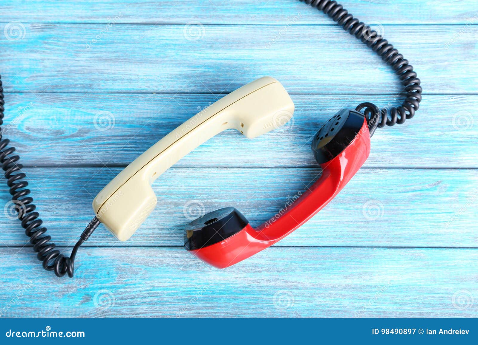 Telephone handsets stock image. Image of home, appliance 98490897