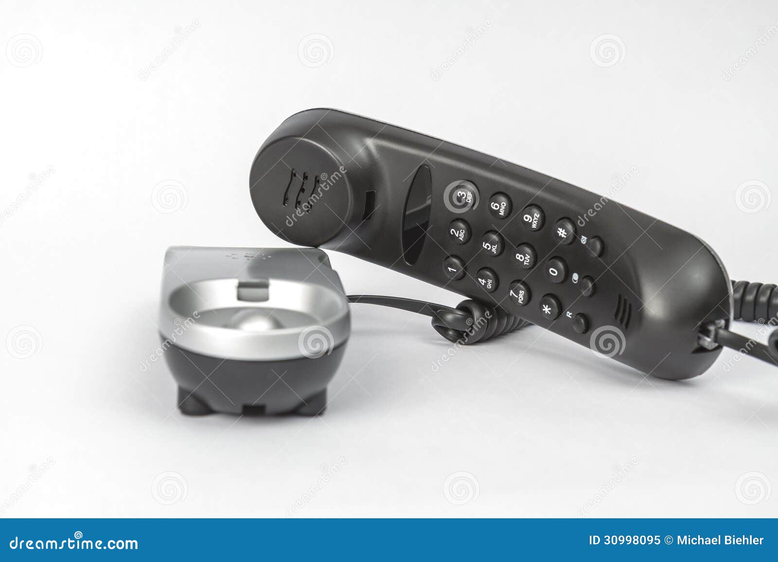 Telephone off the hook stock image. Image of landline 30998095