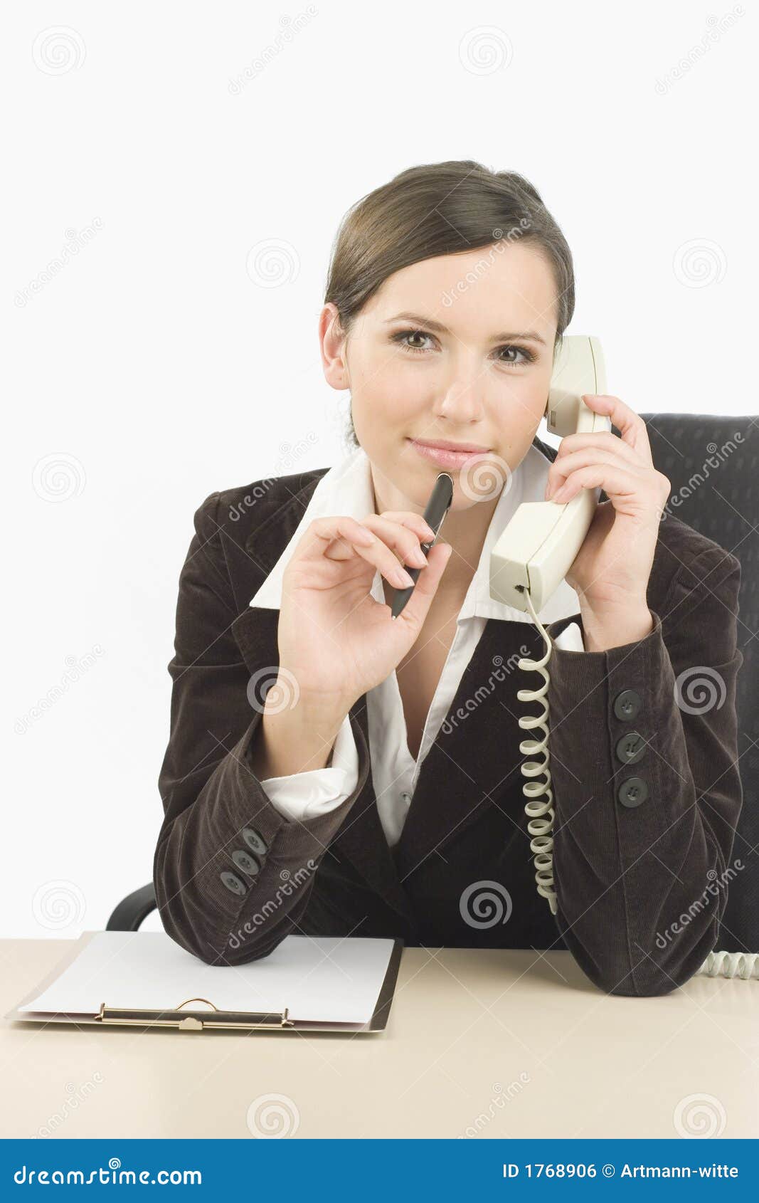 Telephone operator stock photo. Image of executive, assist 1768906