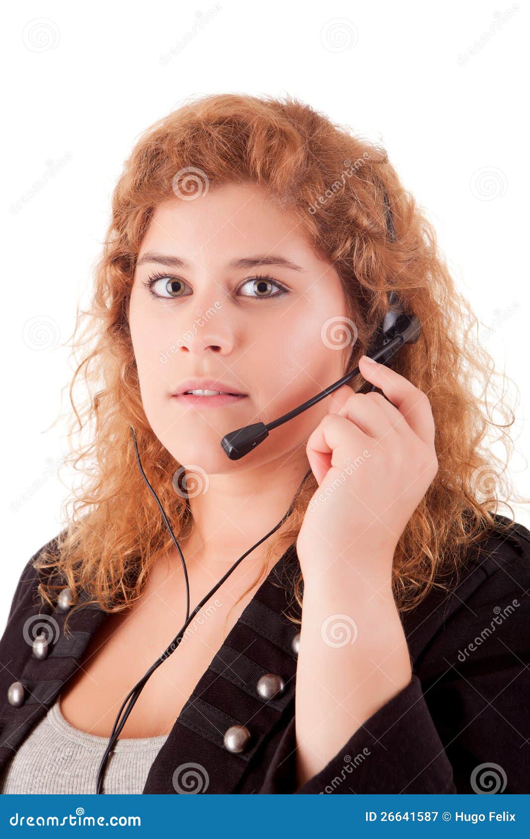 Telephone Operator stock image. Image of corporate, isolated 26641587