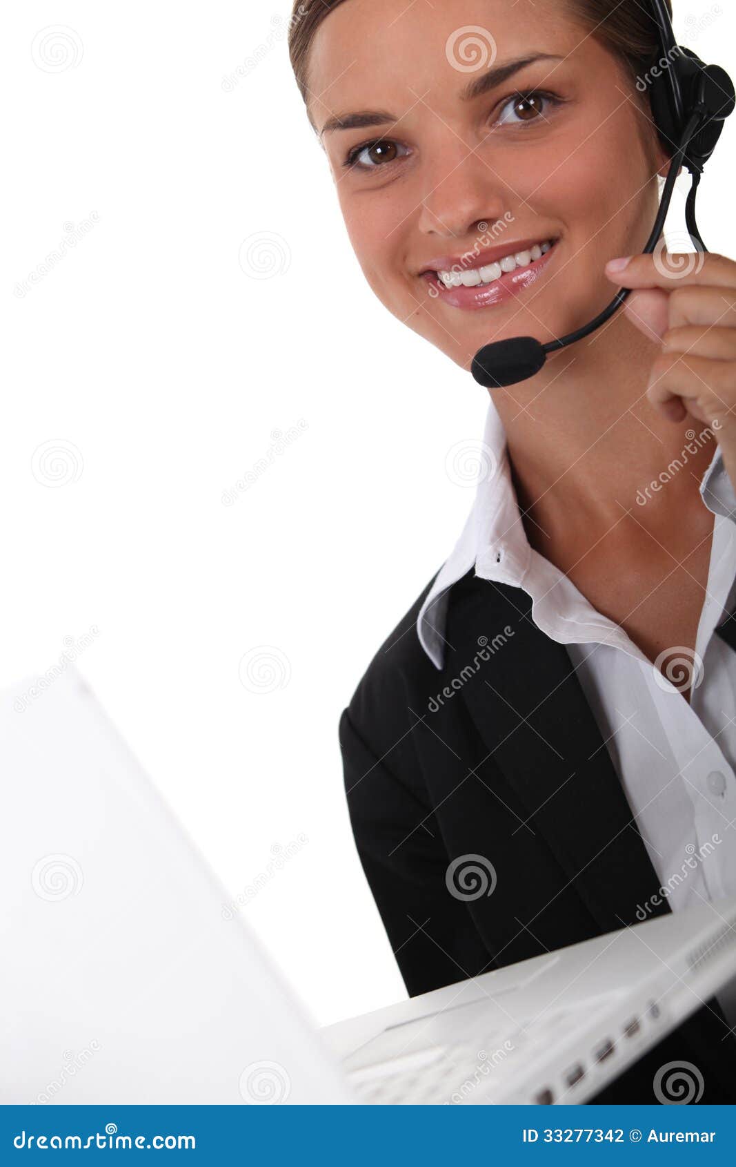 Telephone operator stock photo. Image of channel, radio 33277342