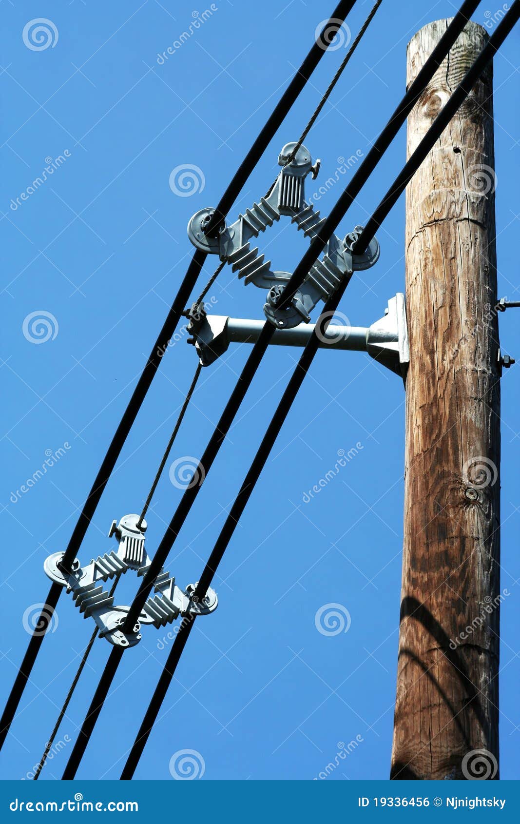 Telephone pole with wires stock photo. Image of phone 19336456