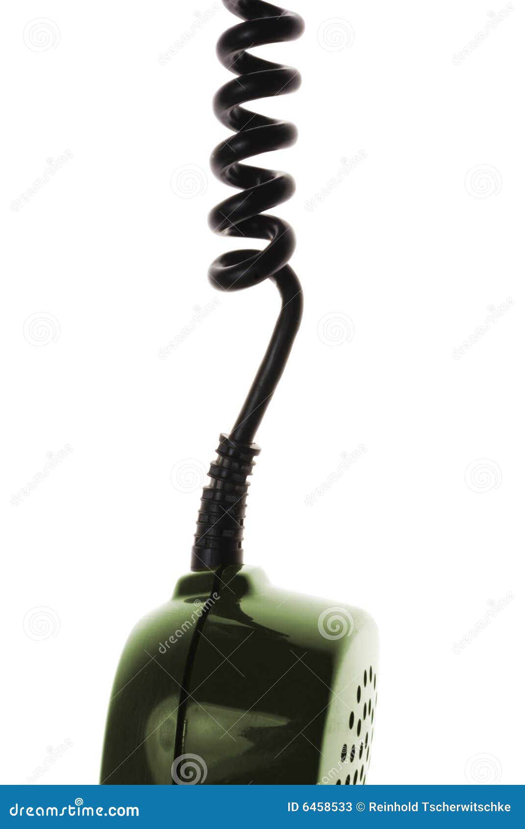 Telephone Receiver with Cable Stock Image Image of phone, vintage