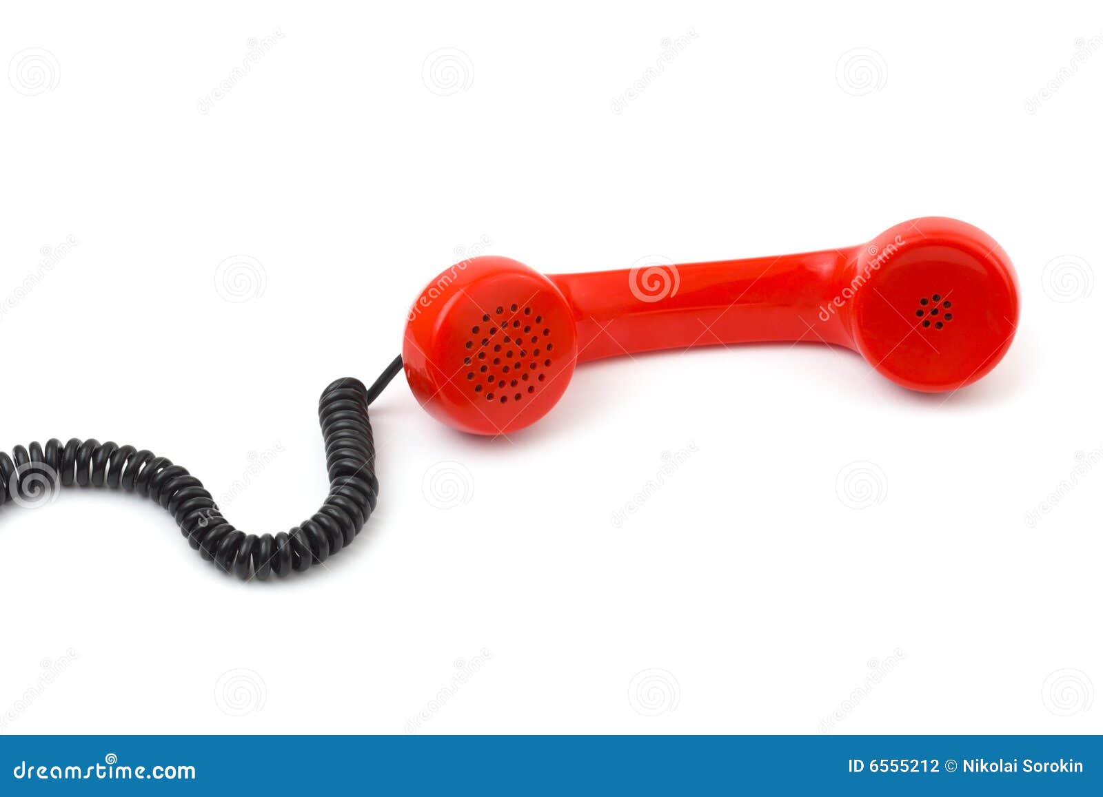 Telephone Receiver and Cable Stock Photo Image of business, hang 6555212