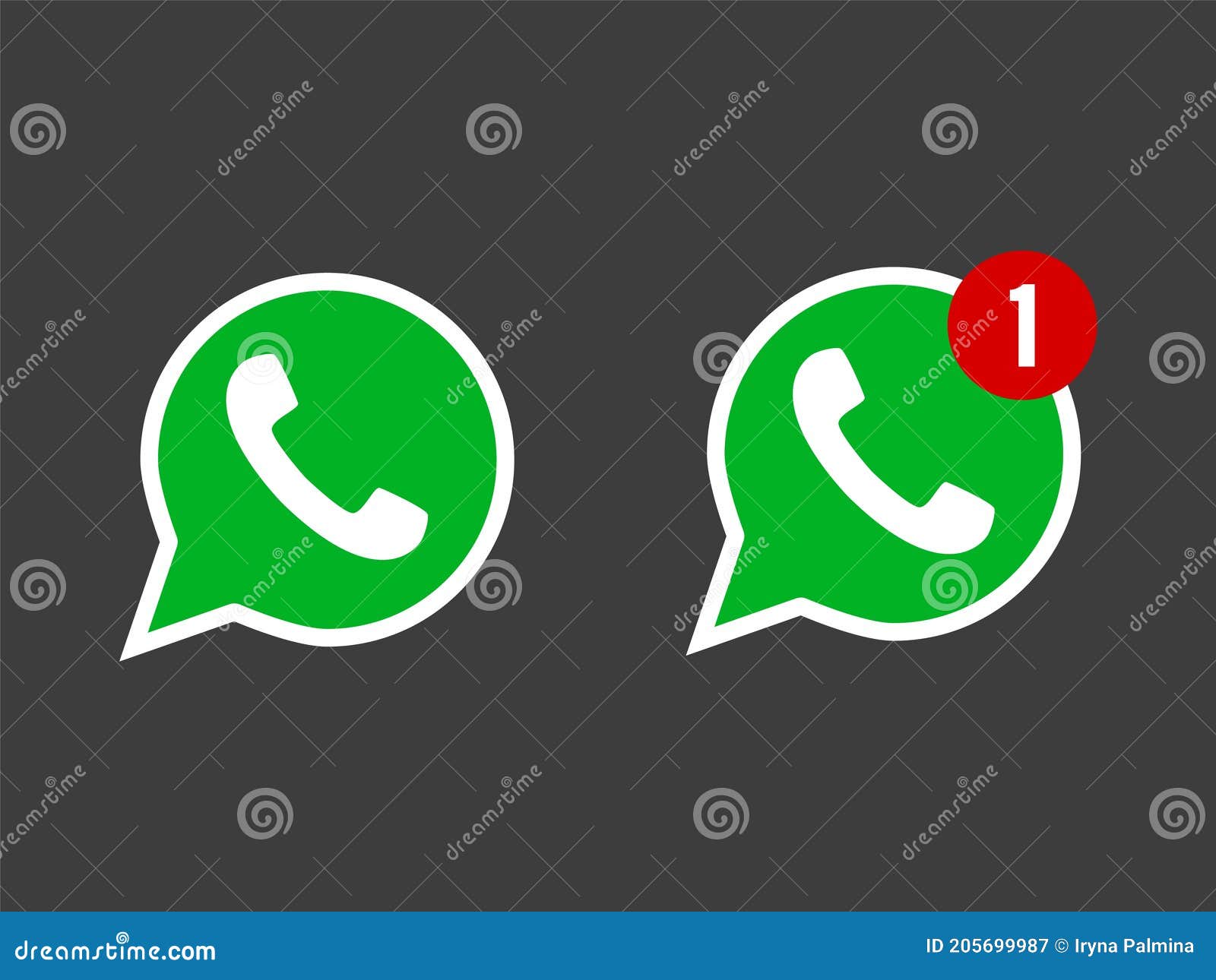 Telephone Icon Symbol Vector Whatsapp Logo Symbol Phone Pictogram