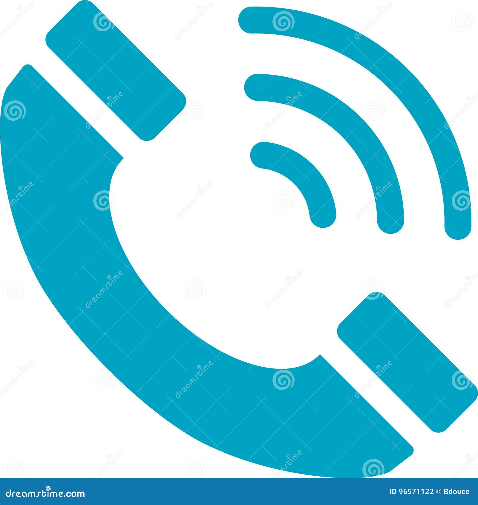 Premium Vector | Ringing phone icon old telephone handle with sound symbol  isolated on white background