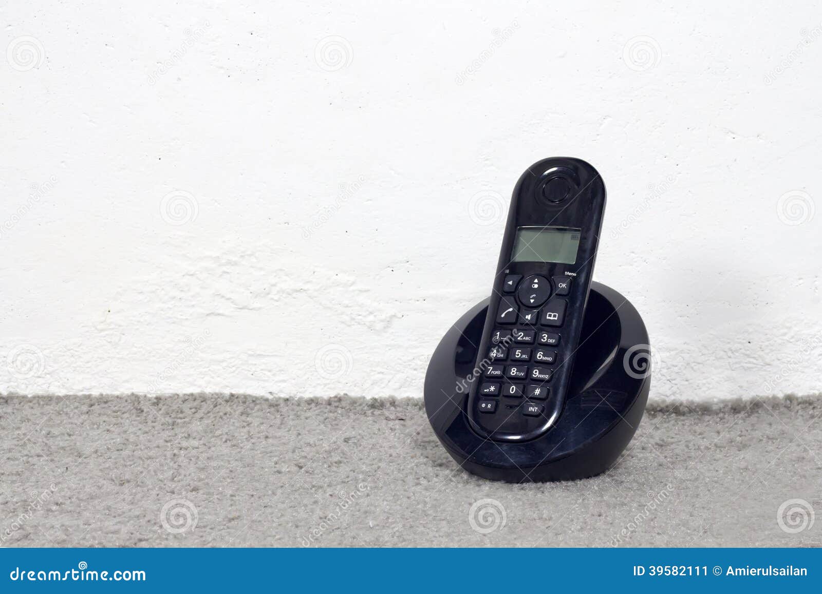Telephone on standby stock image. Image of white, wireless 39582111