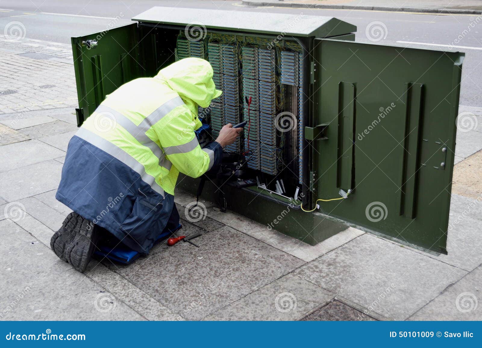 Telephone Line Severed By Fallen Tree Editorial Image CartoonDealer