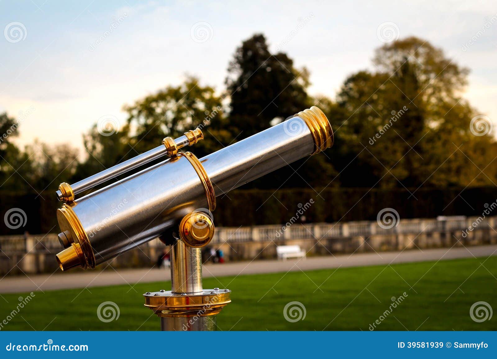 Telescope stock image. Image of gardens, astronomy, 39581939