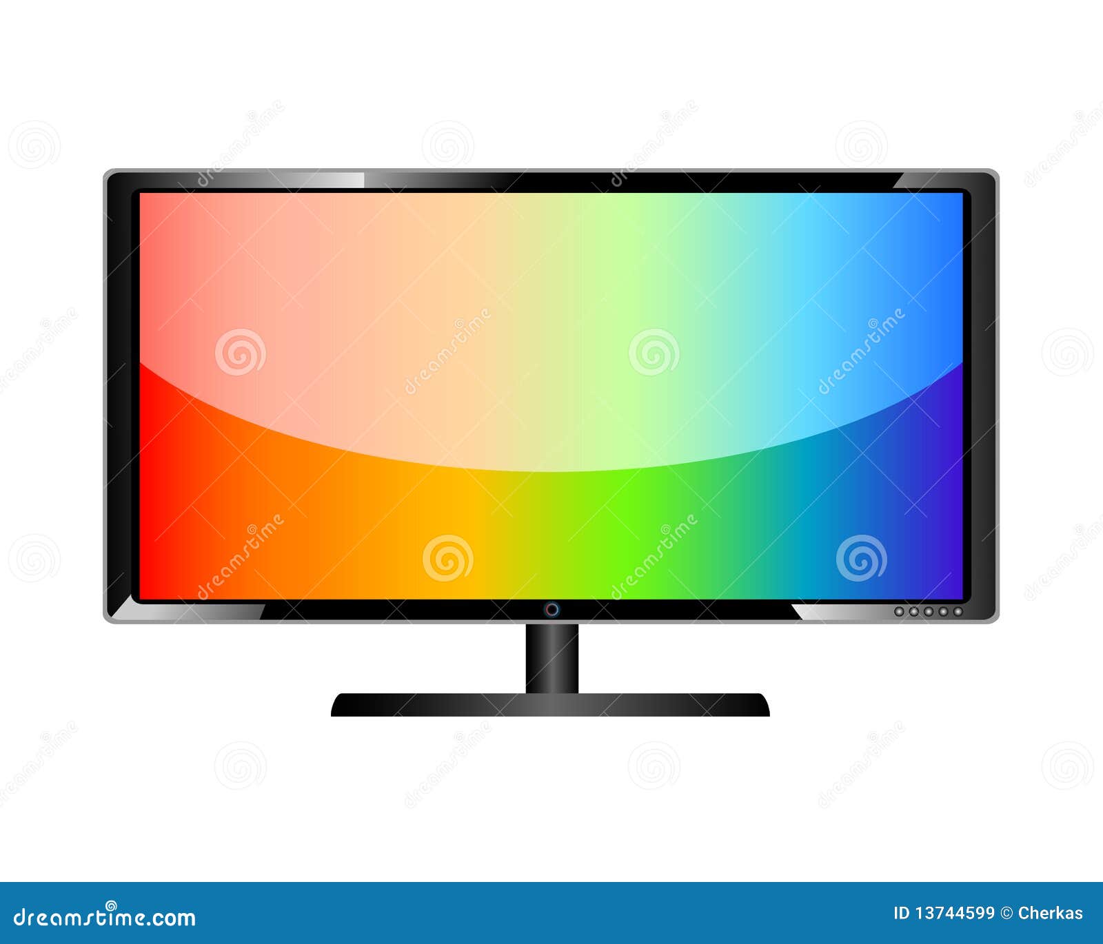 Television stock vector. Illustration of hdtv, luxury 13744599