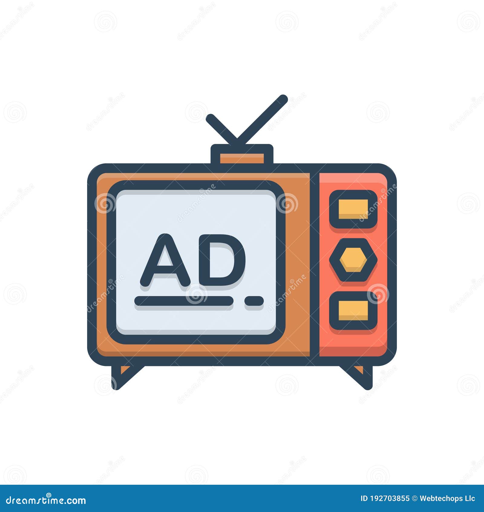 Television Advertisement Do Not Drink Drive Vector Illustration