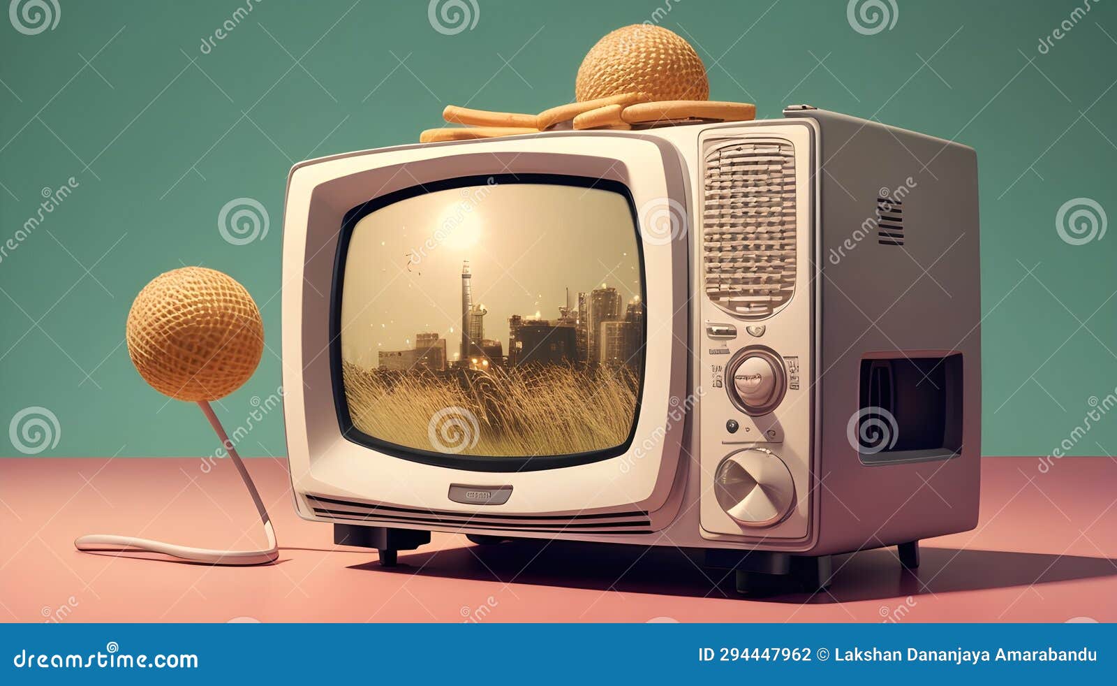 Television through the Ages: a Visual Journey Stock Illustration ...