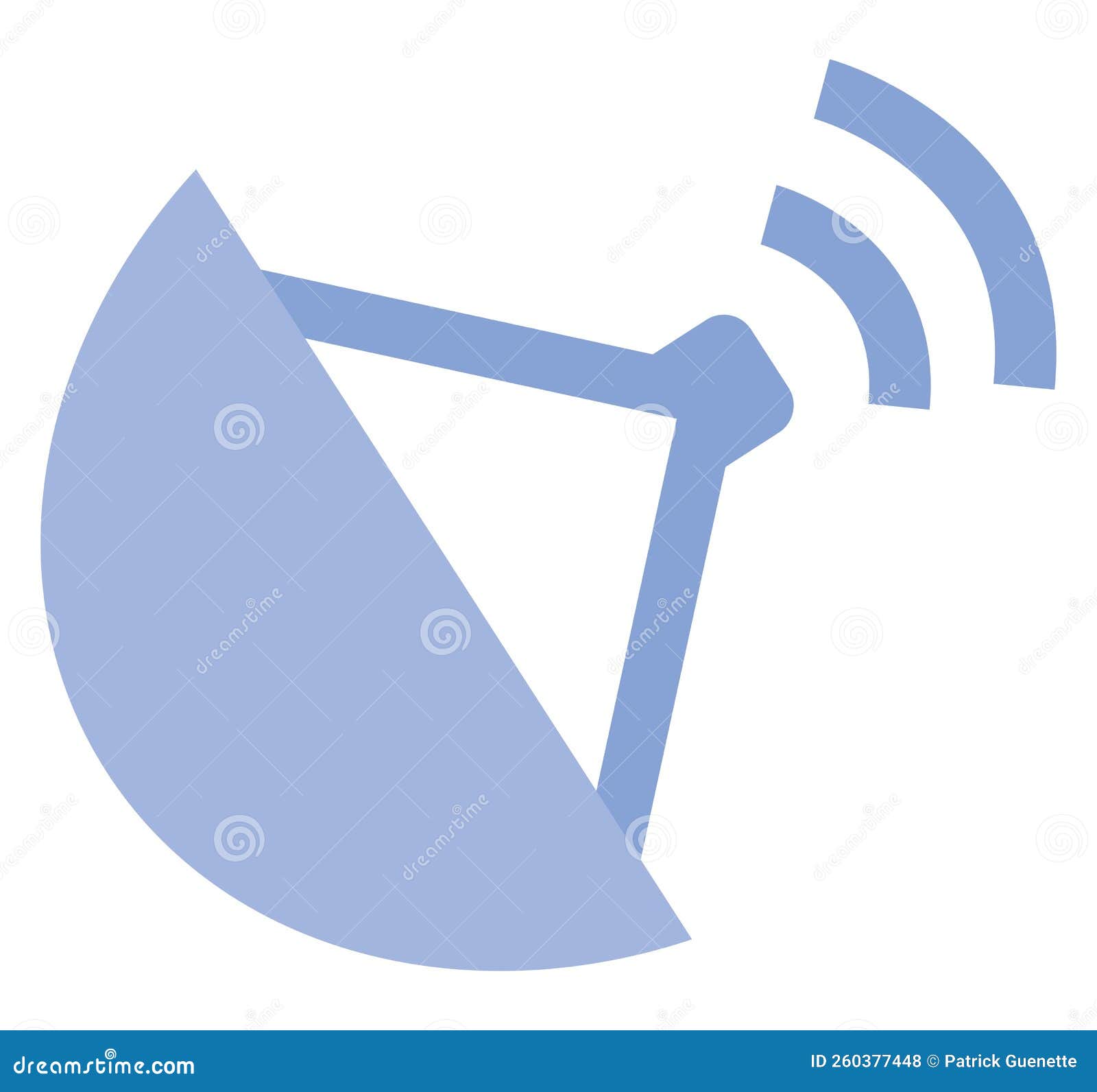 Television antenna, icon stock vector. Illustration of design 260377448