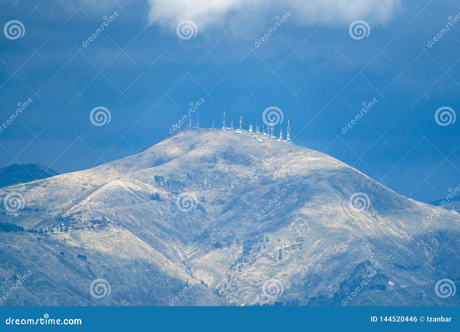 Television Antennas on Top of Mountain Stock Photo Image of carmel