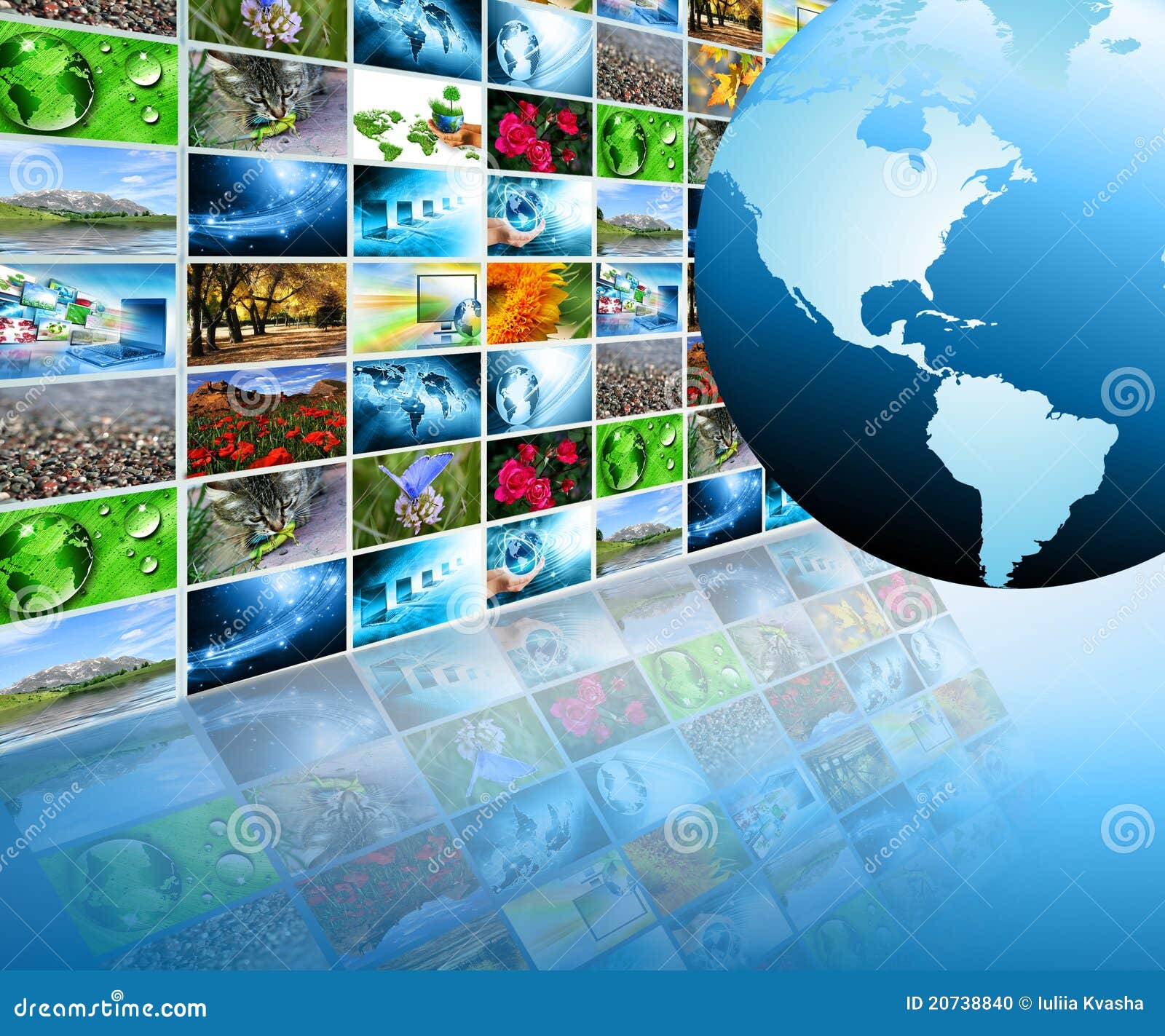 Television and Production Technology Stock Illustration
