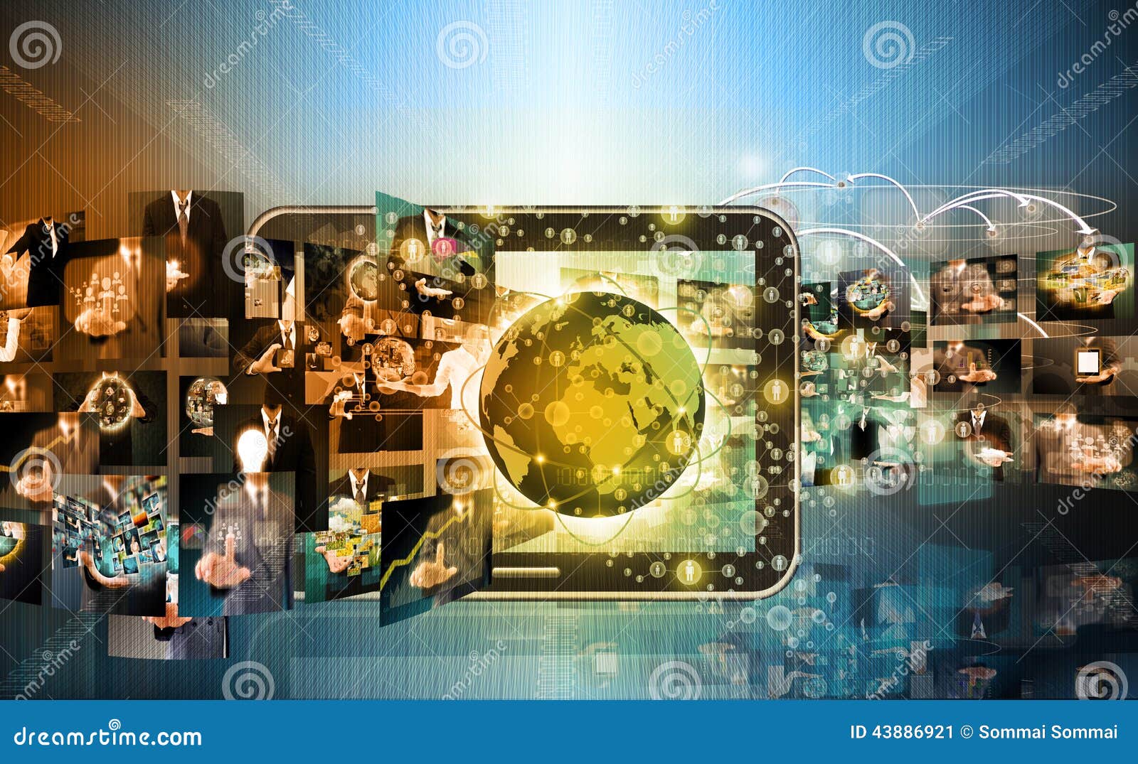 Television and Production Technology and Business Conc Stock