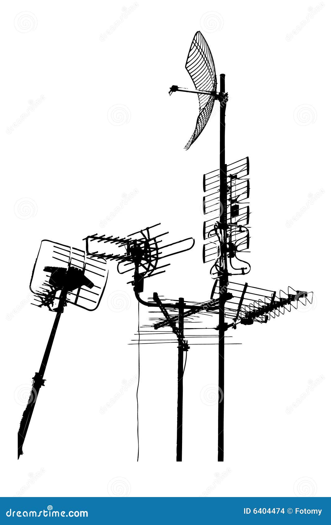 television rooftop antennas
