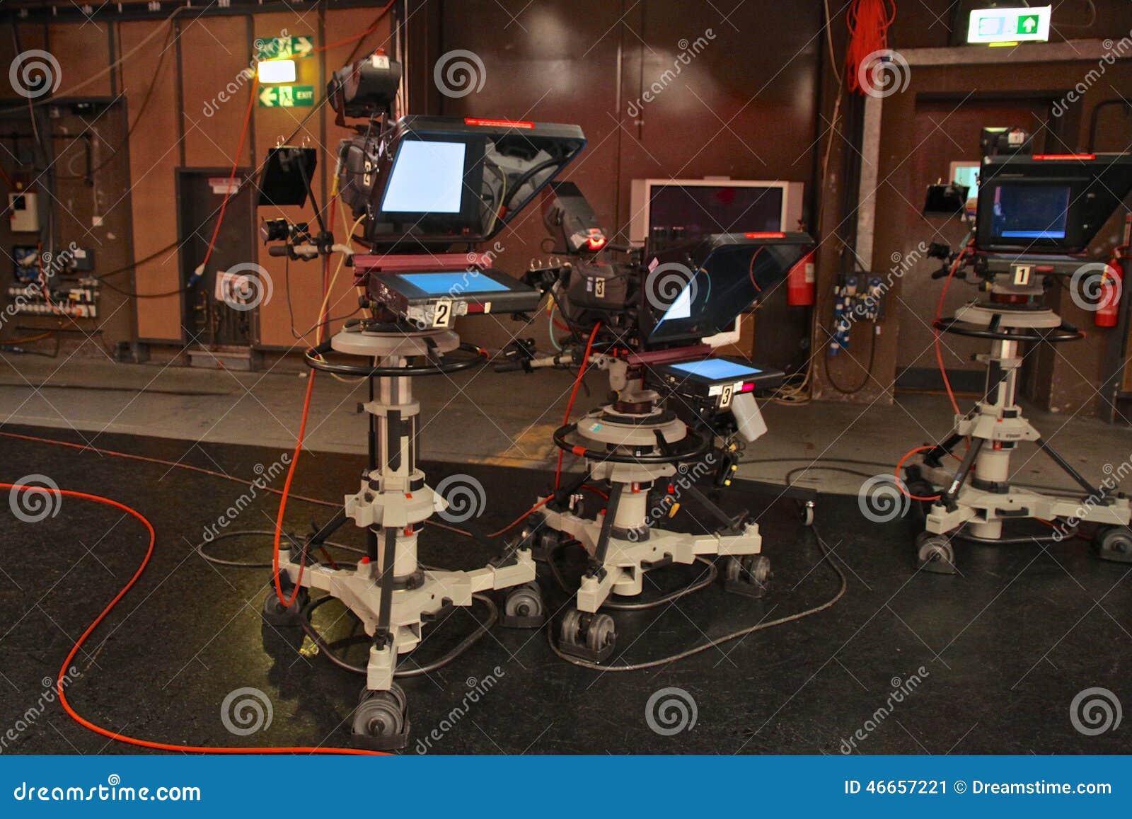 Television Studio Behind The Scenes Stock Photo Image 46657221