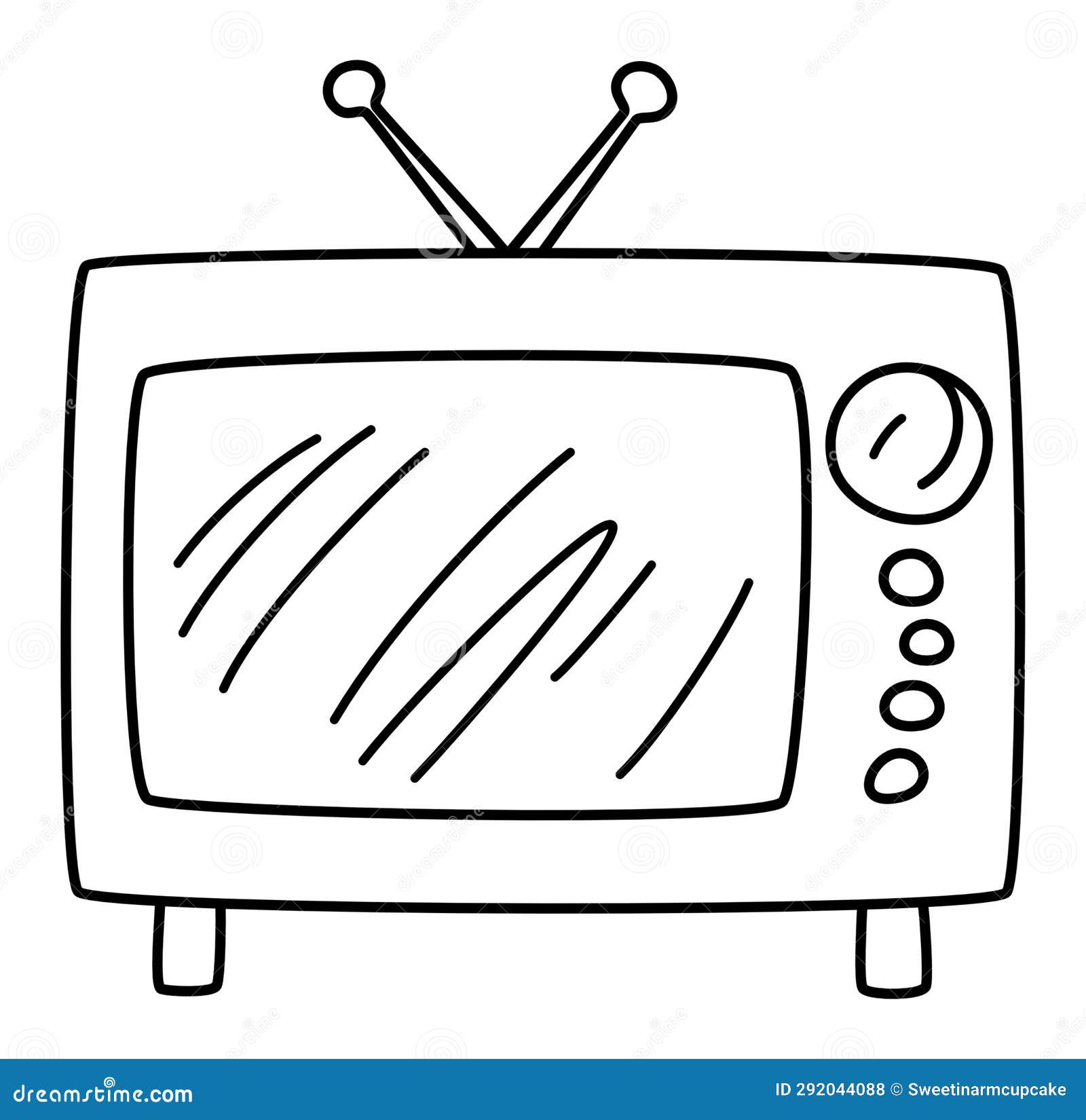 Television - Vintage and Retro Classic Style Old TV in the Past with ...