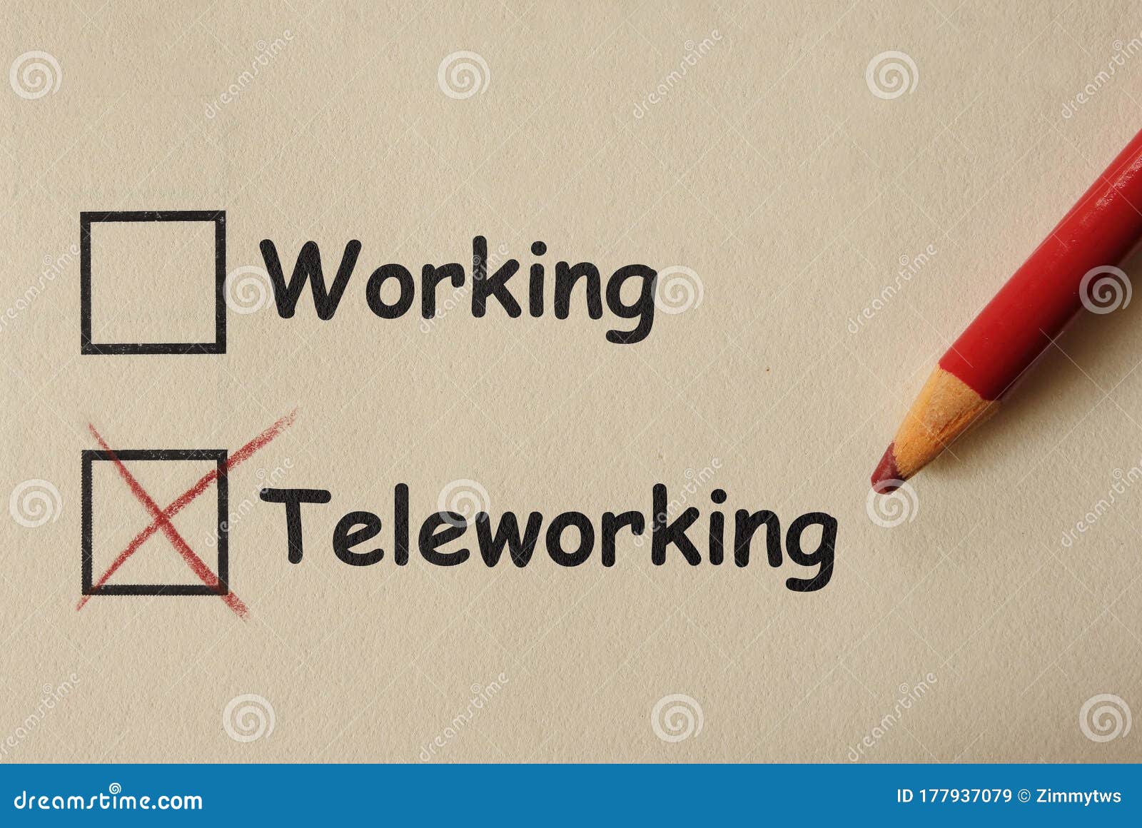 teleworking work from home concept