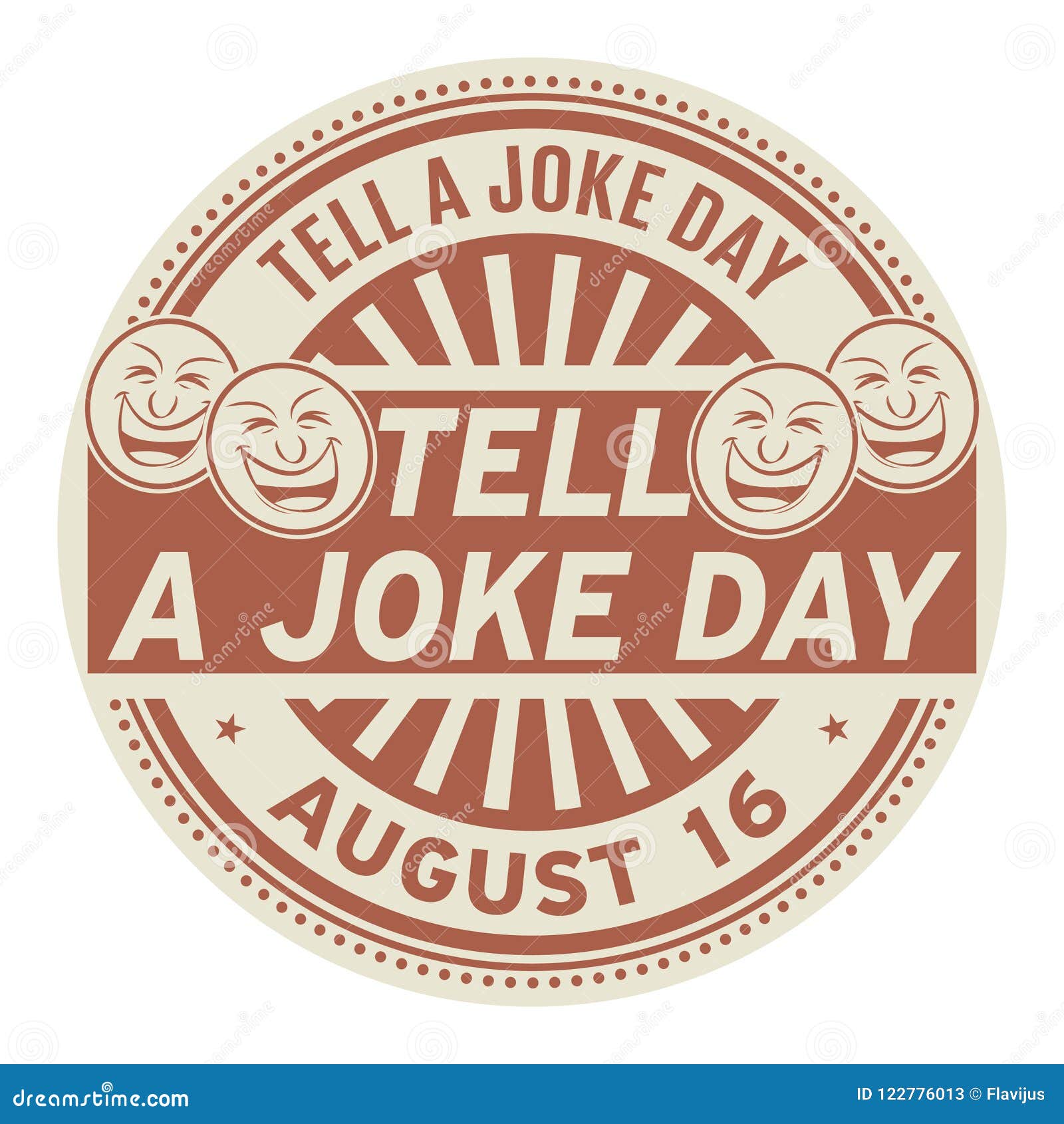 Tell a Joke Day, August 16 stock vector. Illustration of lifestyle