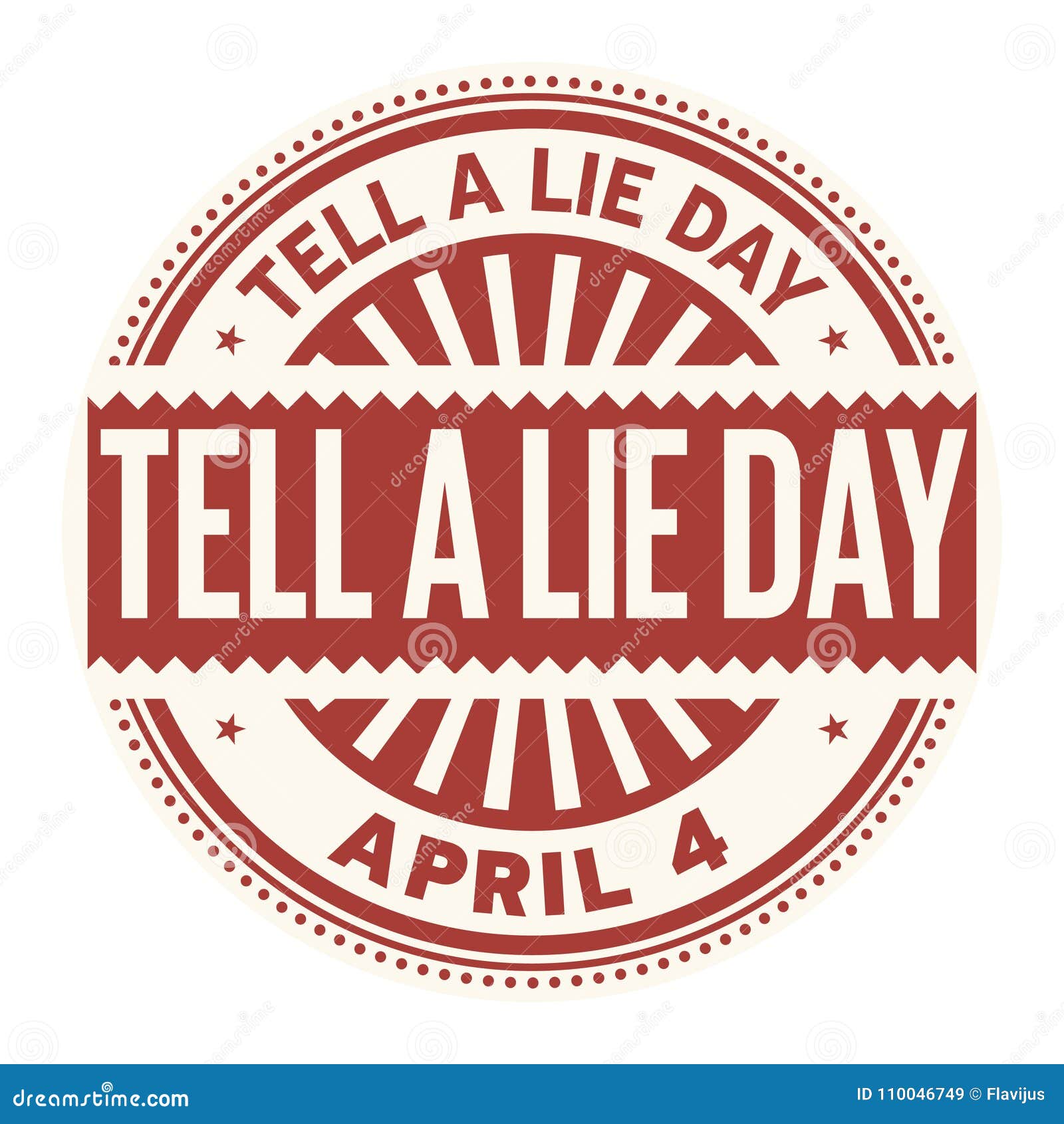 Tell a Lie Day stamp stock vector. Illustration of hear 110046749
