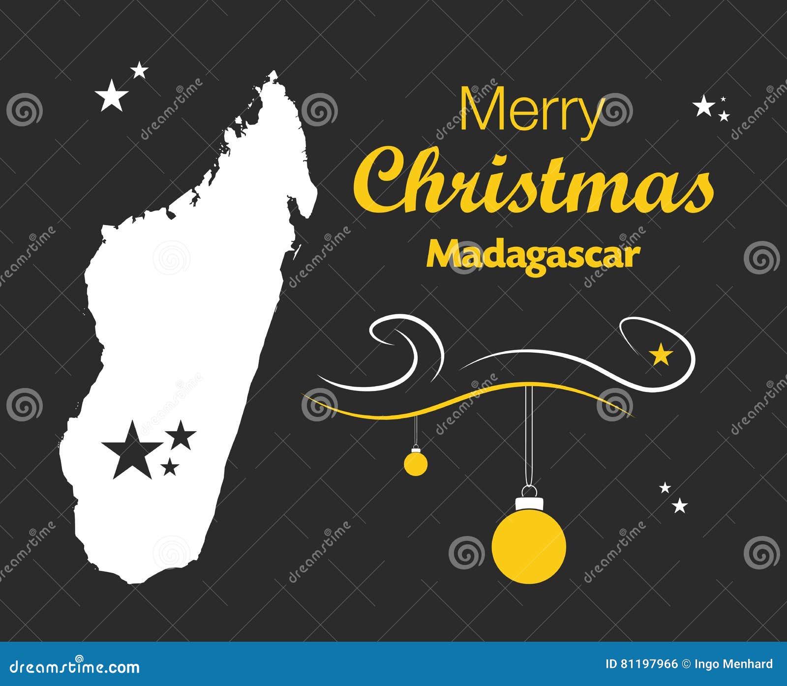 Buon Natale Madagascar.Tema Di Buon Natale Con La Mappa Del Madagascar Illustrazione Di Stock Illustrazione Di Semplice Illustrazioni 81197966