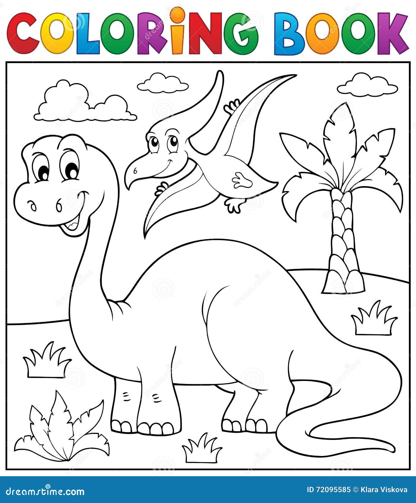 Livro Para Colorir. Dinossauros