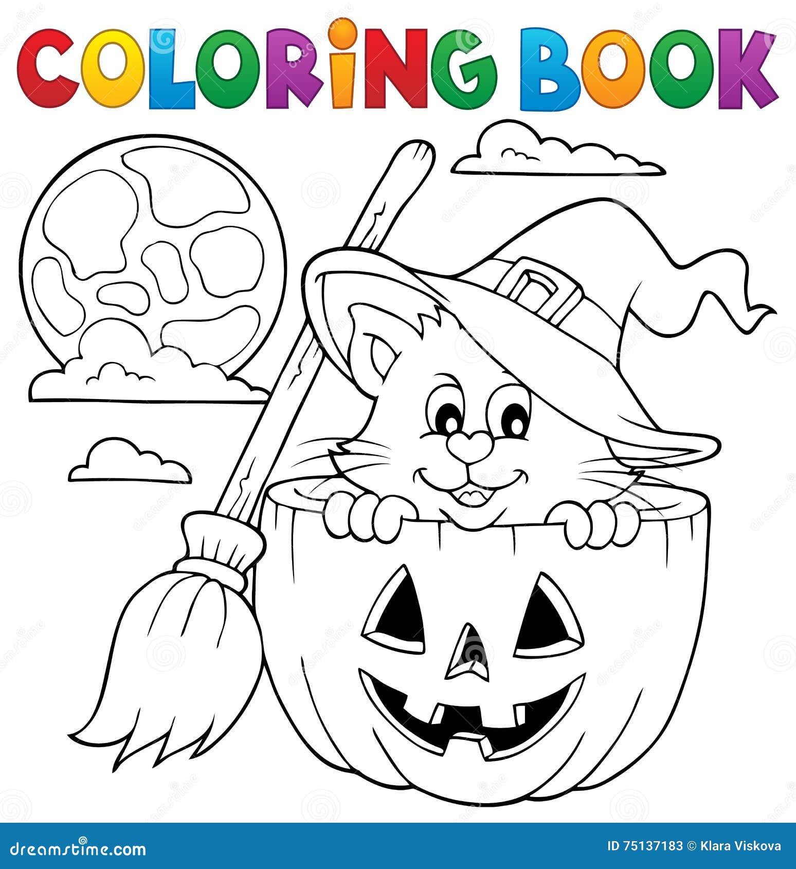 FREE! - Gatos de Halloween para Colorir – Dia das Bruxas