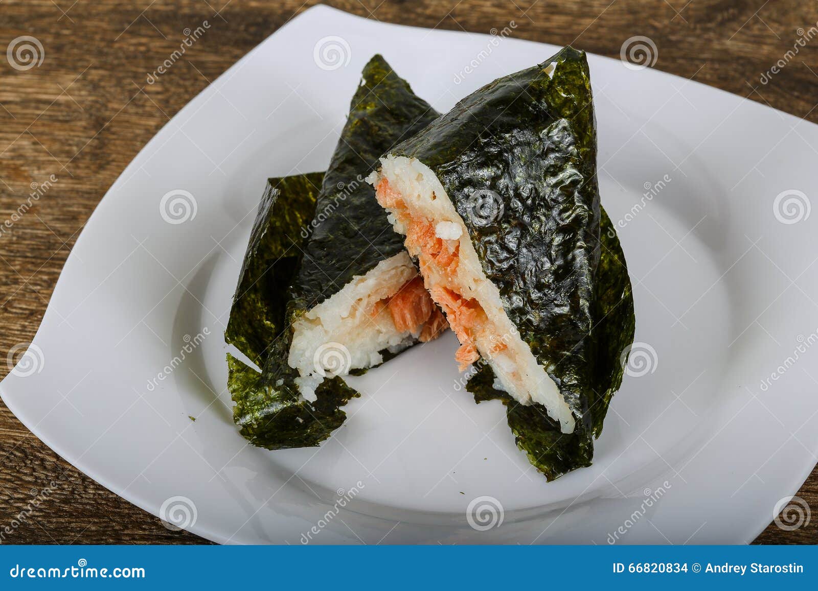 Temaki with salmon stock photo. Image of sushi, asia 66820834