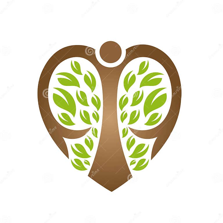 Color Tree Logo Silhouette. Stock Illustration Illustration of