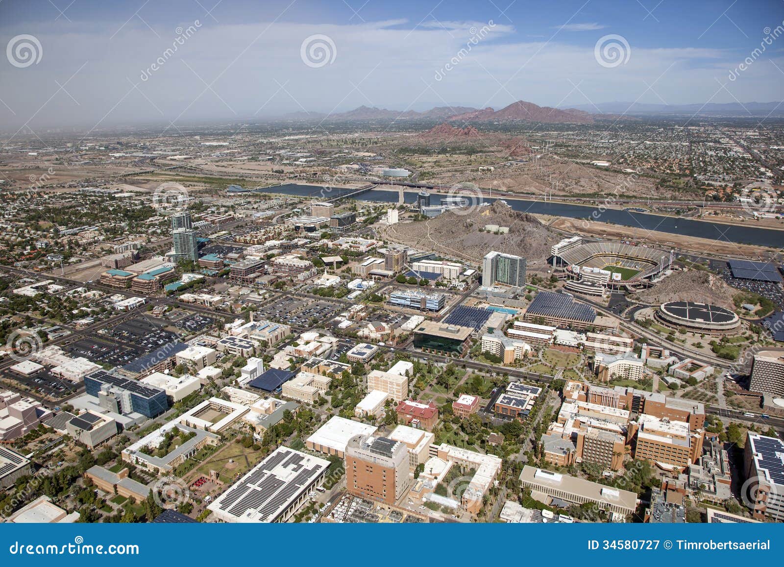Tempe Skyline stock image. Image of architecture, southwest 34580727