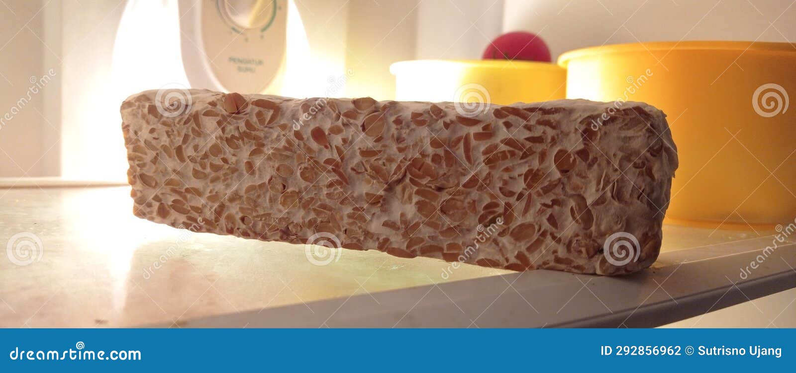 Tempeh is a Fermented Food Made from Soybeans Stock Photo Image of