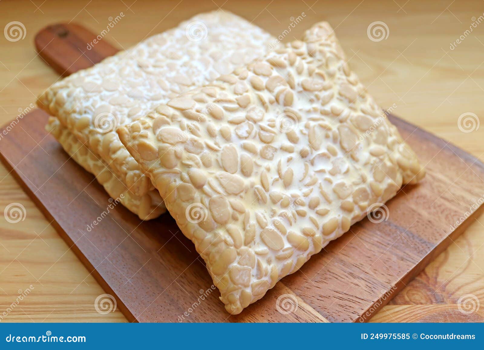 Tempeh or Tempe, Made from Fermented Soybeans, a Source of High Plant