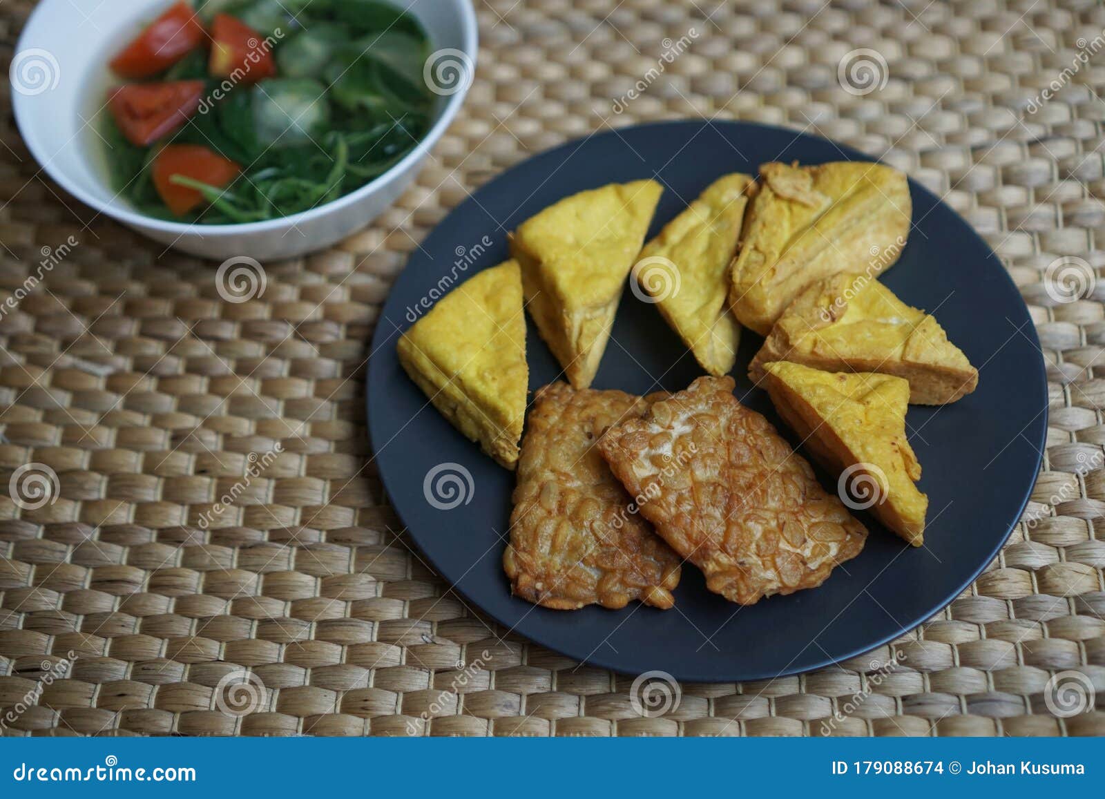 Tempeh and Tofu, Traditional Javanese Food Stock Photo - Image of diet