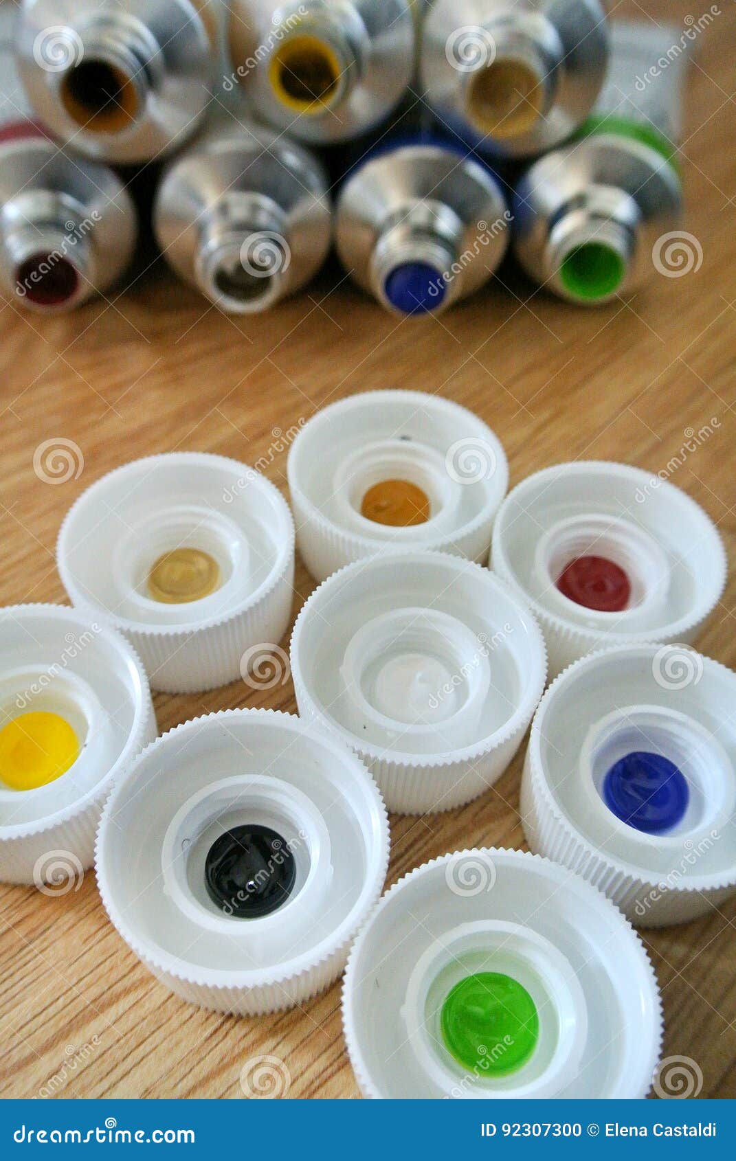 Tempera tubes stock photo. Image of green, canvas, paint 92307300