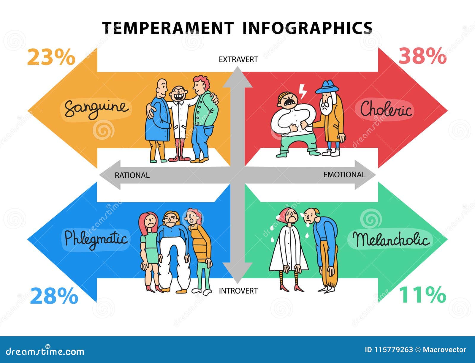 temperament types infographics