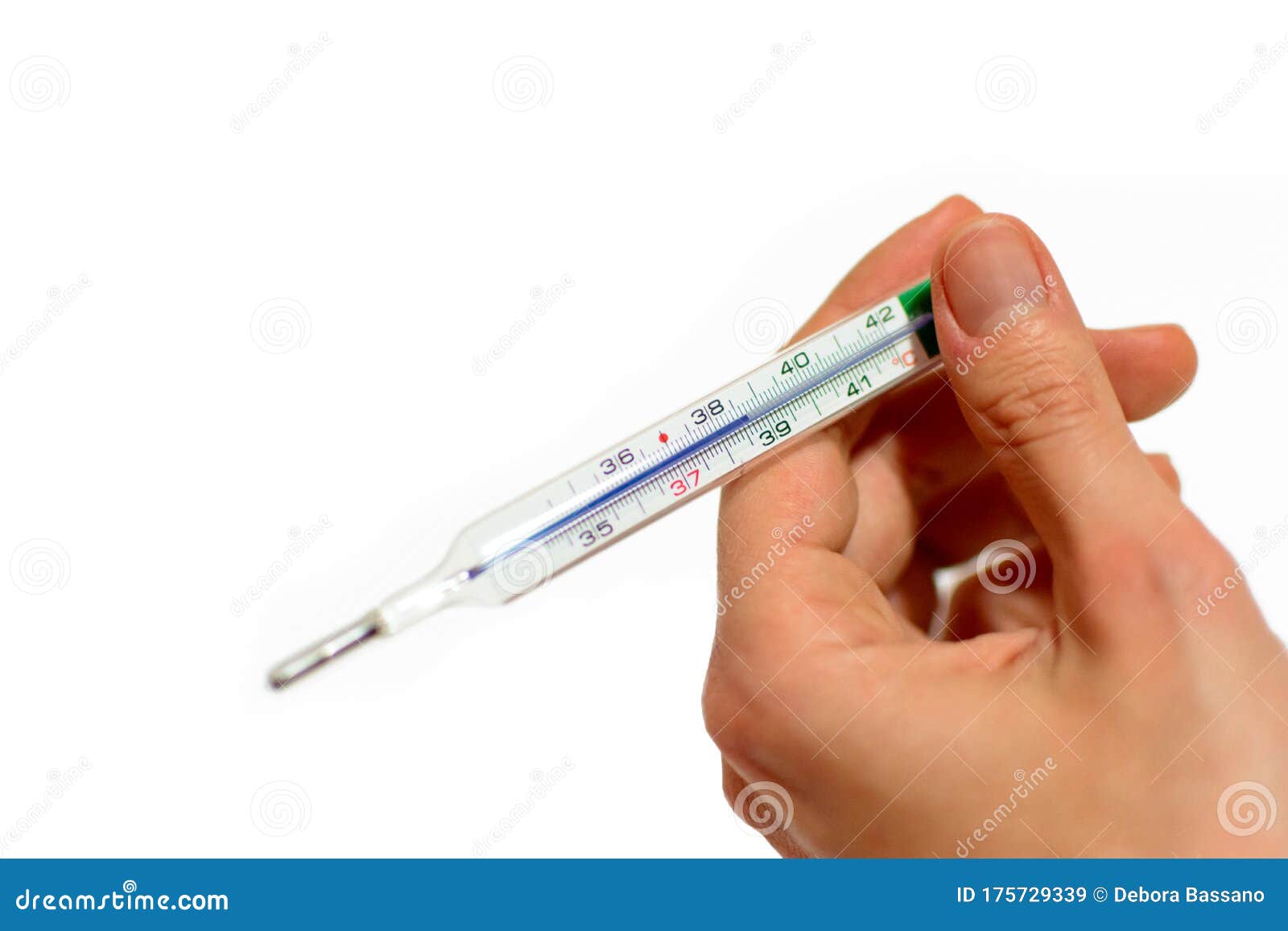 Glass Alcohol Thermometer Degrees Celsius Measuring Stock Photo