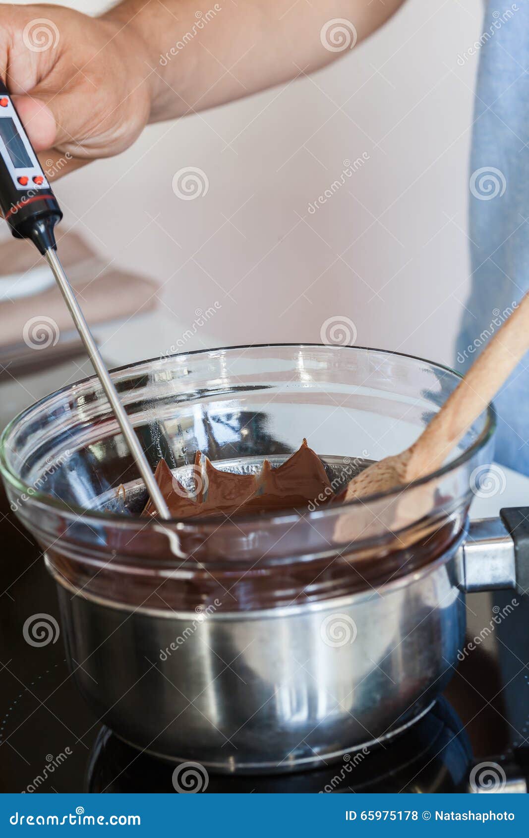 Tempering Chocolate stock photo. Image of nutrition, chocolate 65975178