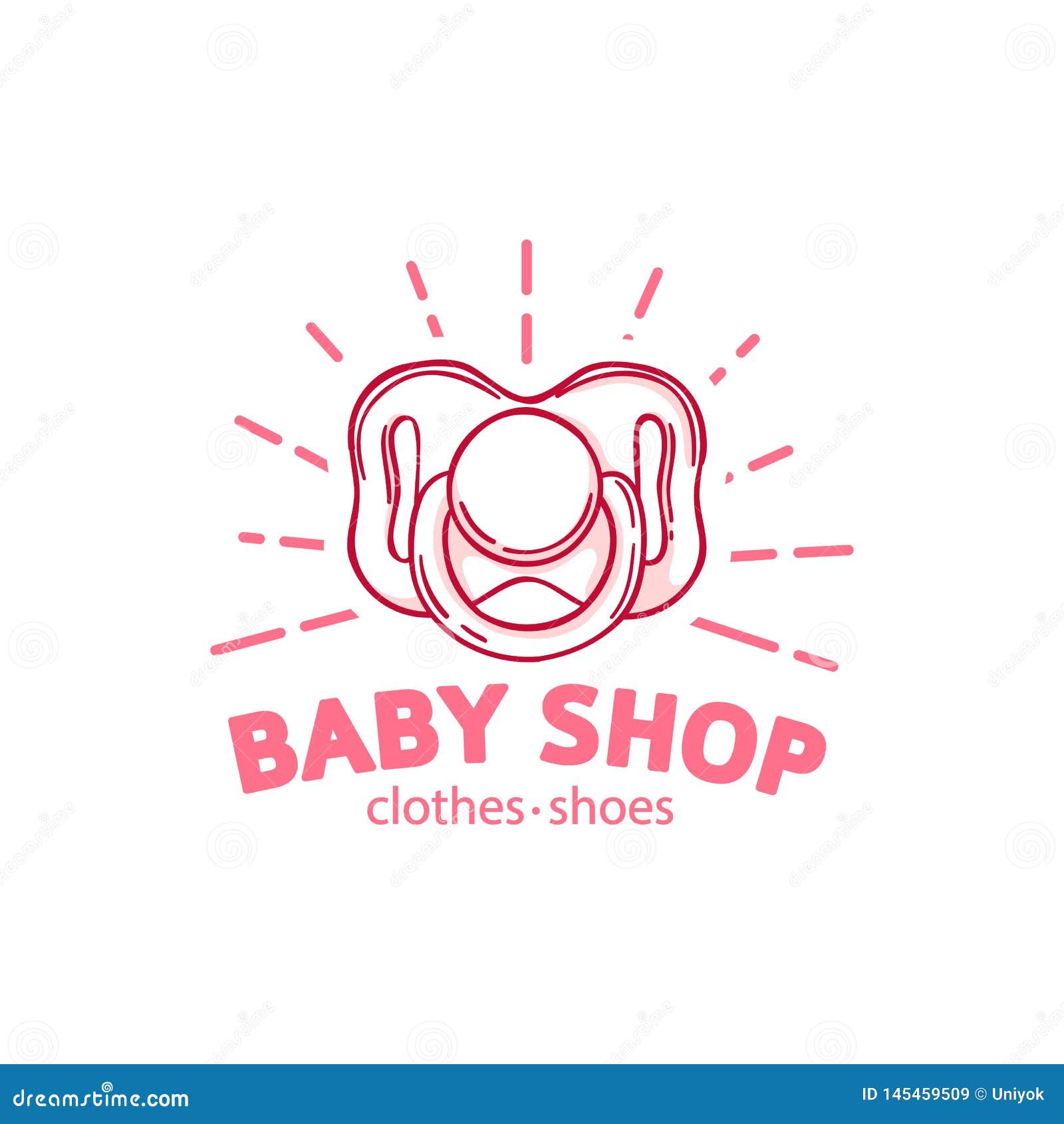 Templae Design Line Logo for Baby Store. Symbol, Label and Badge for ...